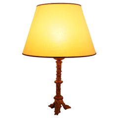 Lampada da tavolo a candeliere da chiesa del XIX secolo Ormolu Ecclesiastico Belle Epoque