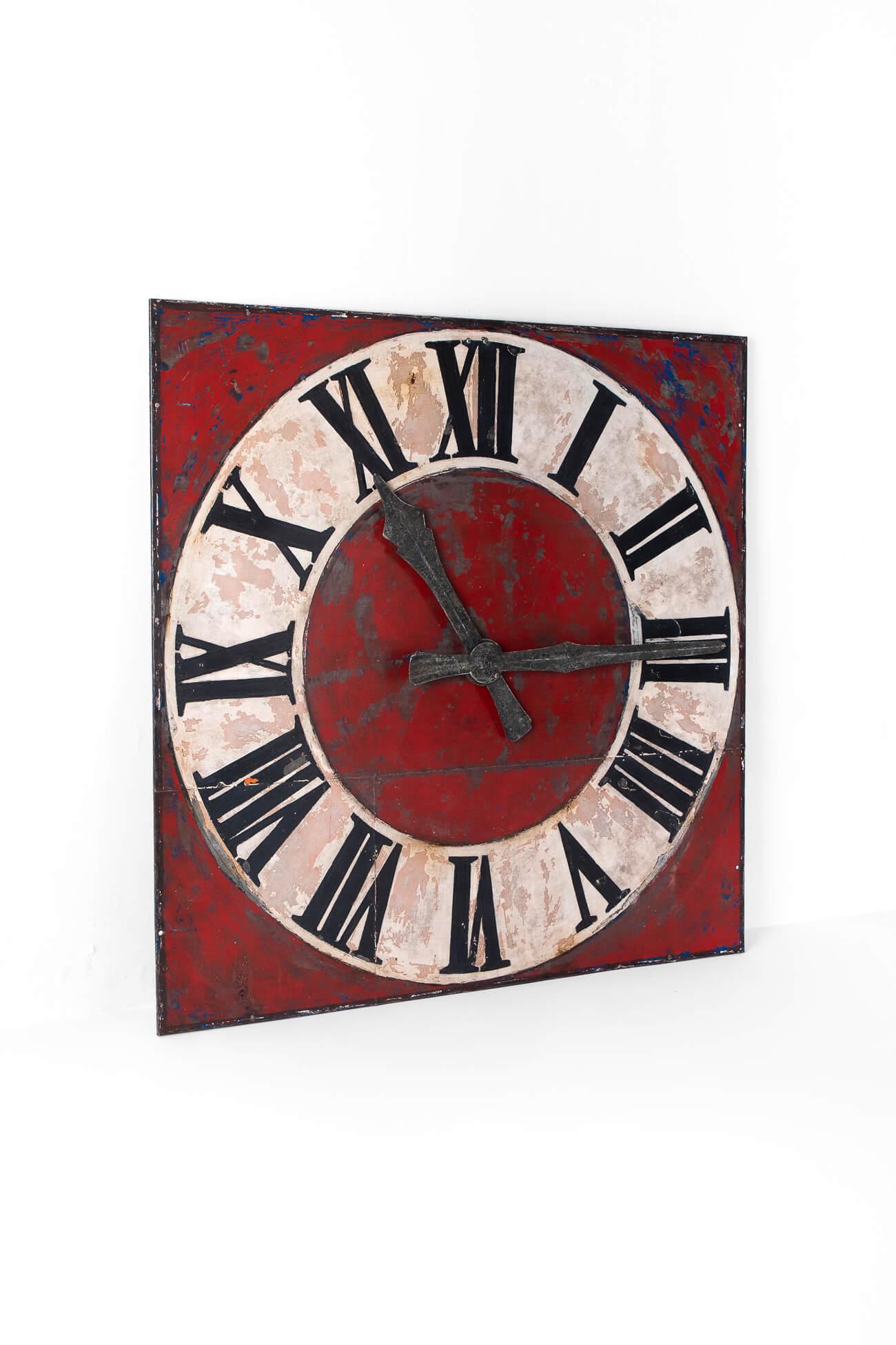 High Victorian 19th Century Church Clock Face For Sale