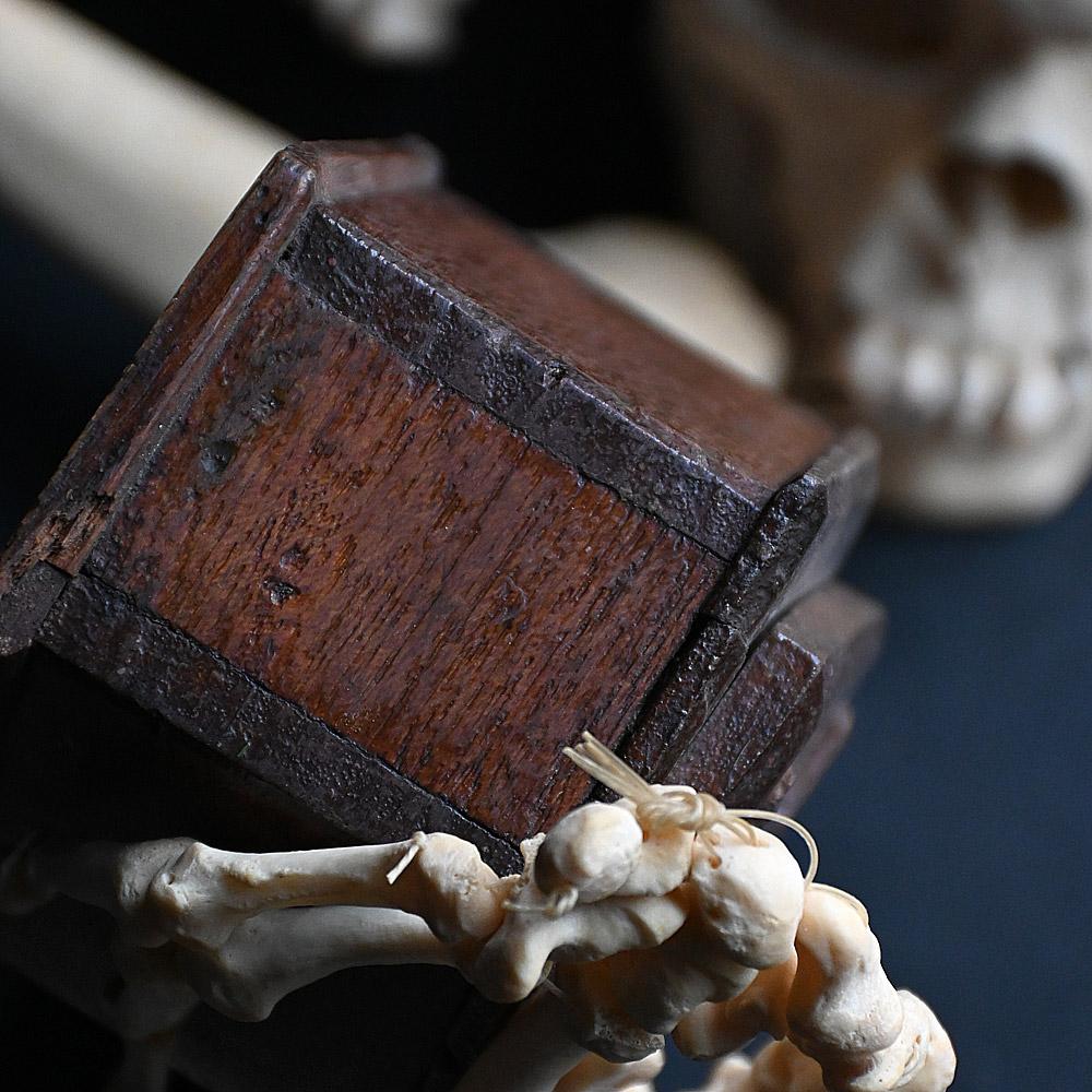 Hand-Carved 19th Century Church Coffin Collection Box