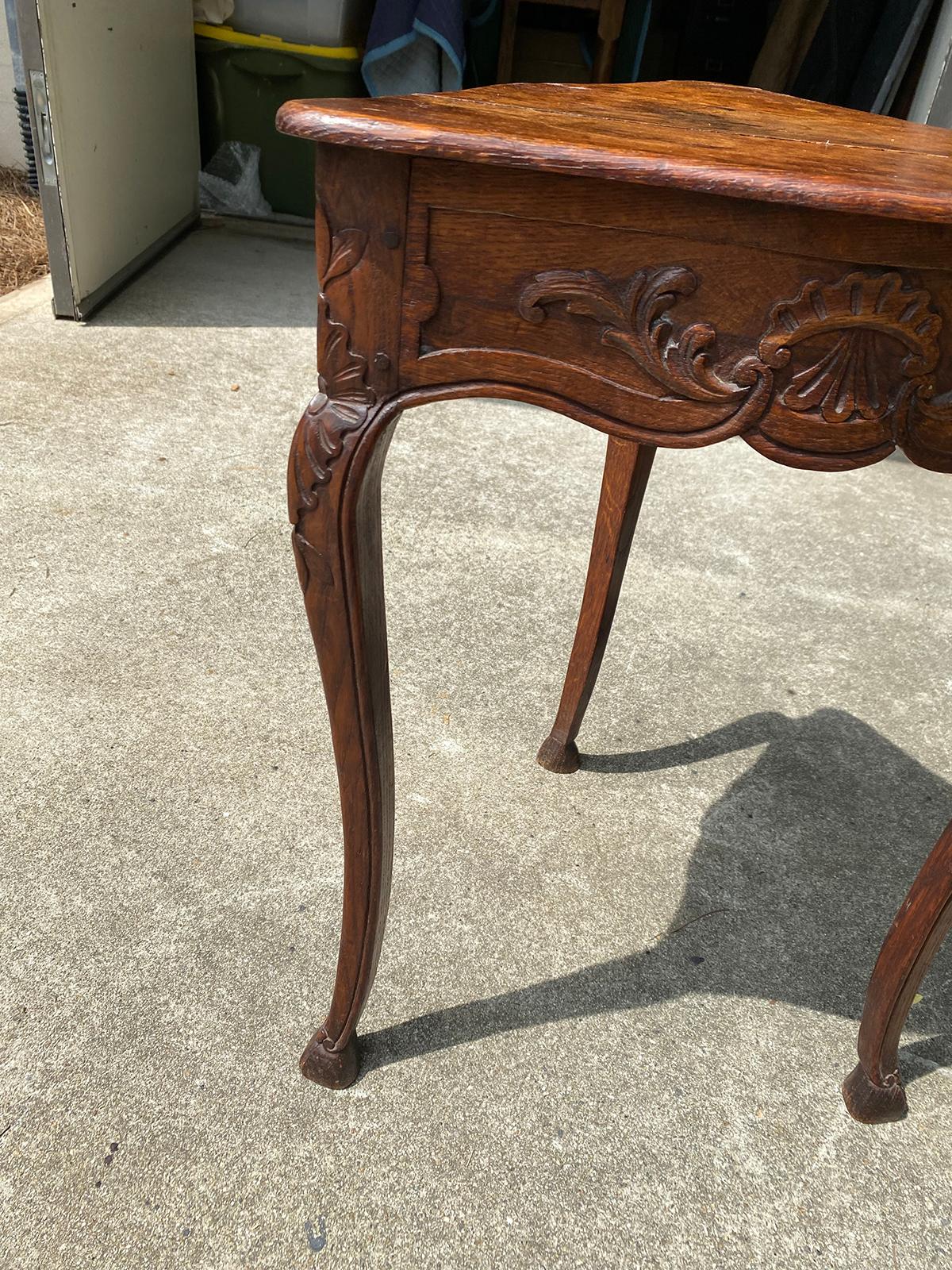19th Century Circa 1840 French Provincial Triangle Drinks Table 7