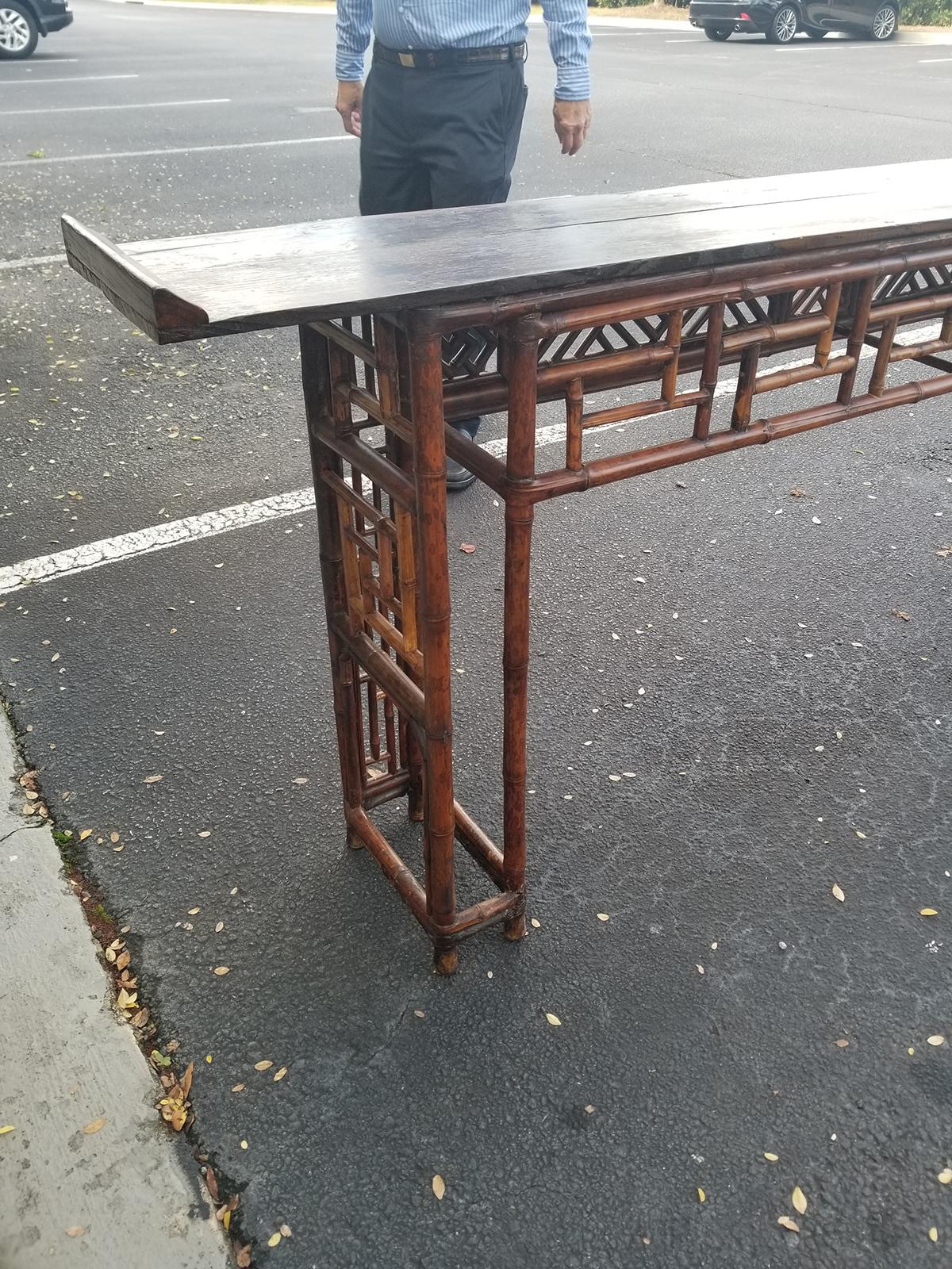 19th Century, circa 1860-1880 Beautiful Fret Work Alter Table For Sale 14