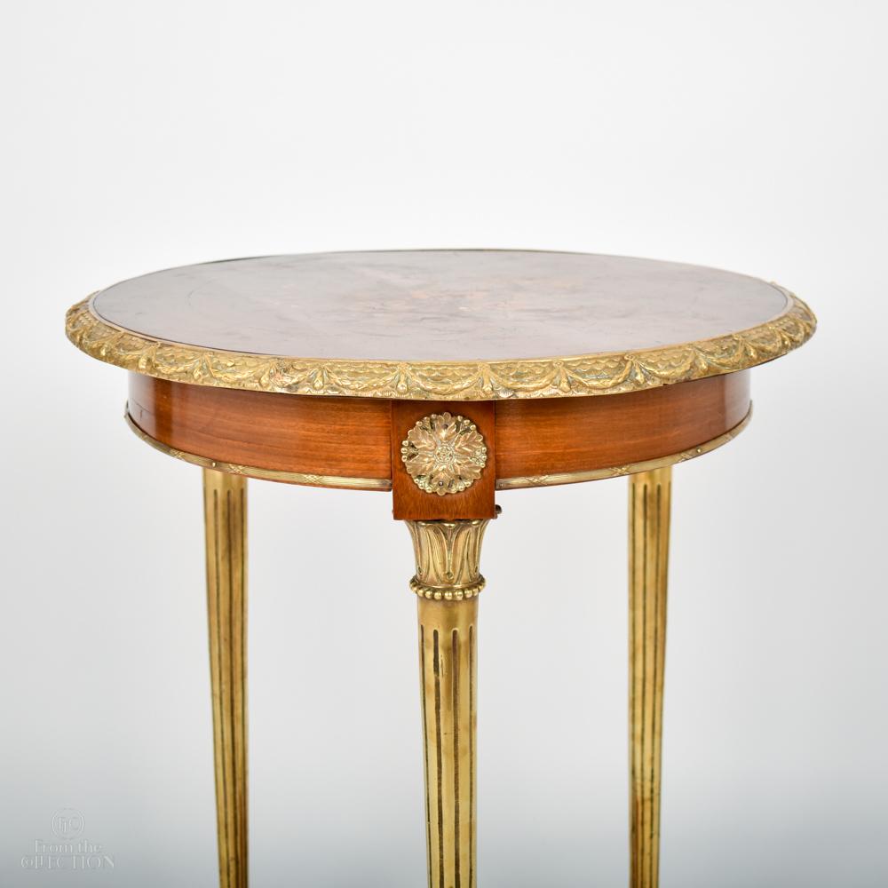 Empire 19th Century Circular Gilded Table For Sale