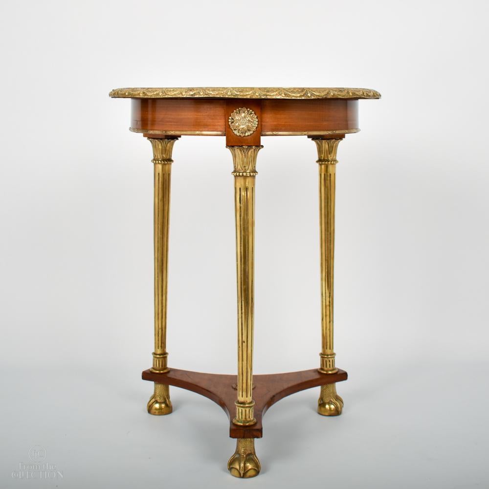 British 19th Century Circular Gilded Table For Sale