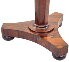 19th Century Circular Rosewood Lamp Table