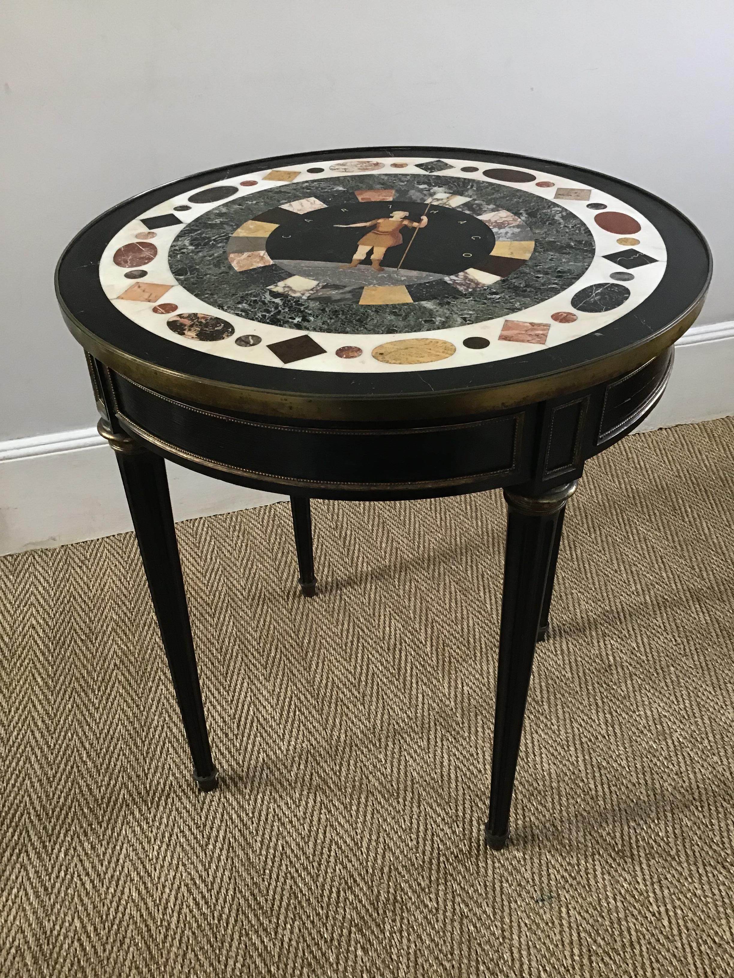 19th Century Circular Specimen and Gilt Metal Mounted Lamp or Centre Table In Good Condition For Sale In London, GB