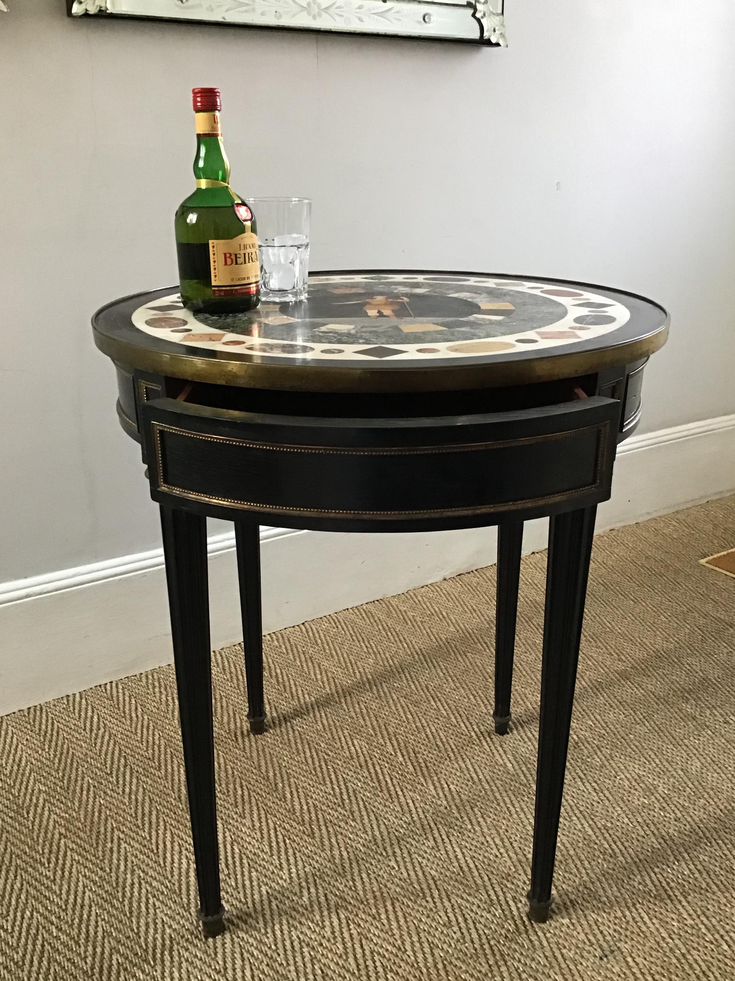 19th Century Circular Specimen and Gilt Metal Mounted Lamp or Centre Table For Sale 1