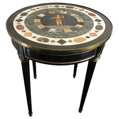 19th Century Circular Specimen and Gilt Metal Mounted Lamp or Centre Table