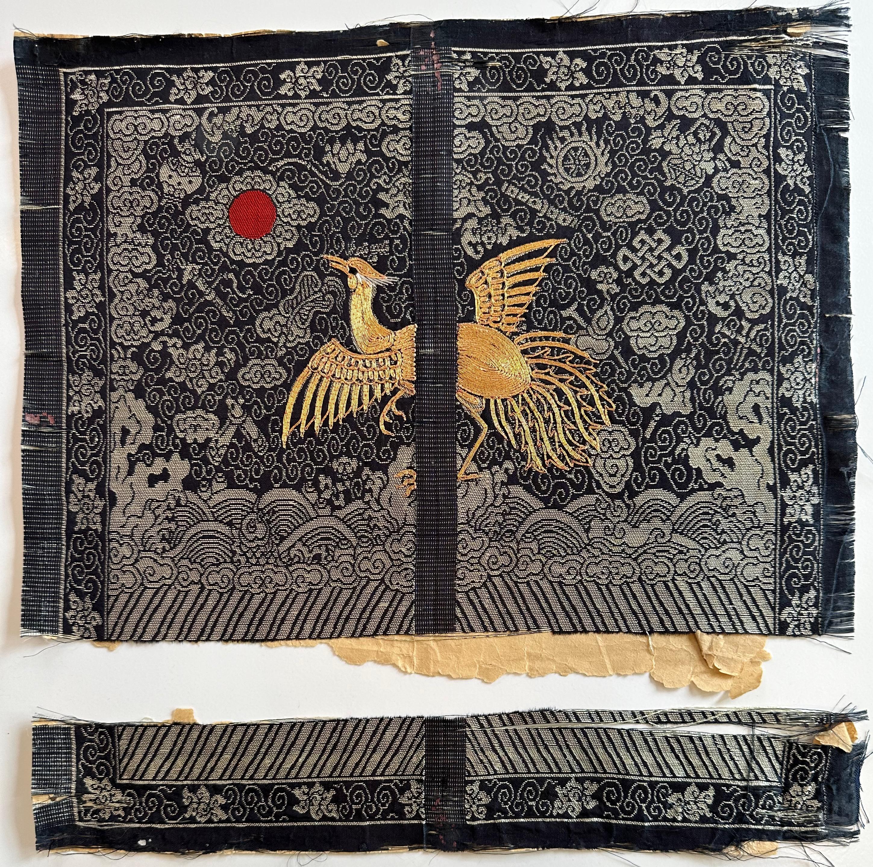 19th Century Civil Rank Badge with Golden Pheasant For Sale 4