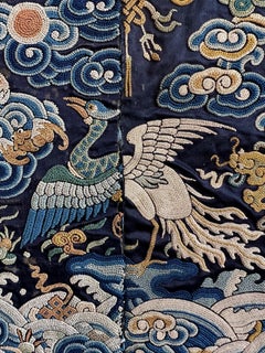 Badge de grade civil du 19e siècle avec paon et faisan