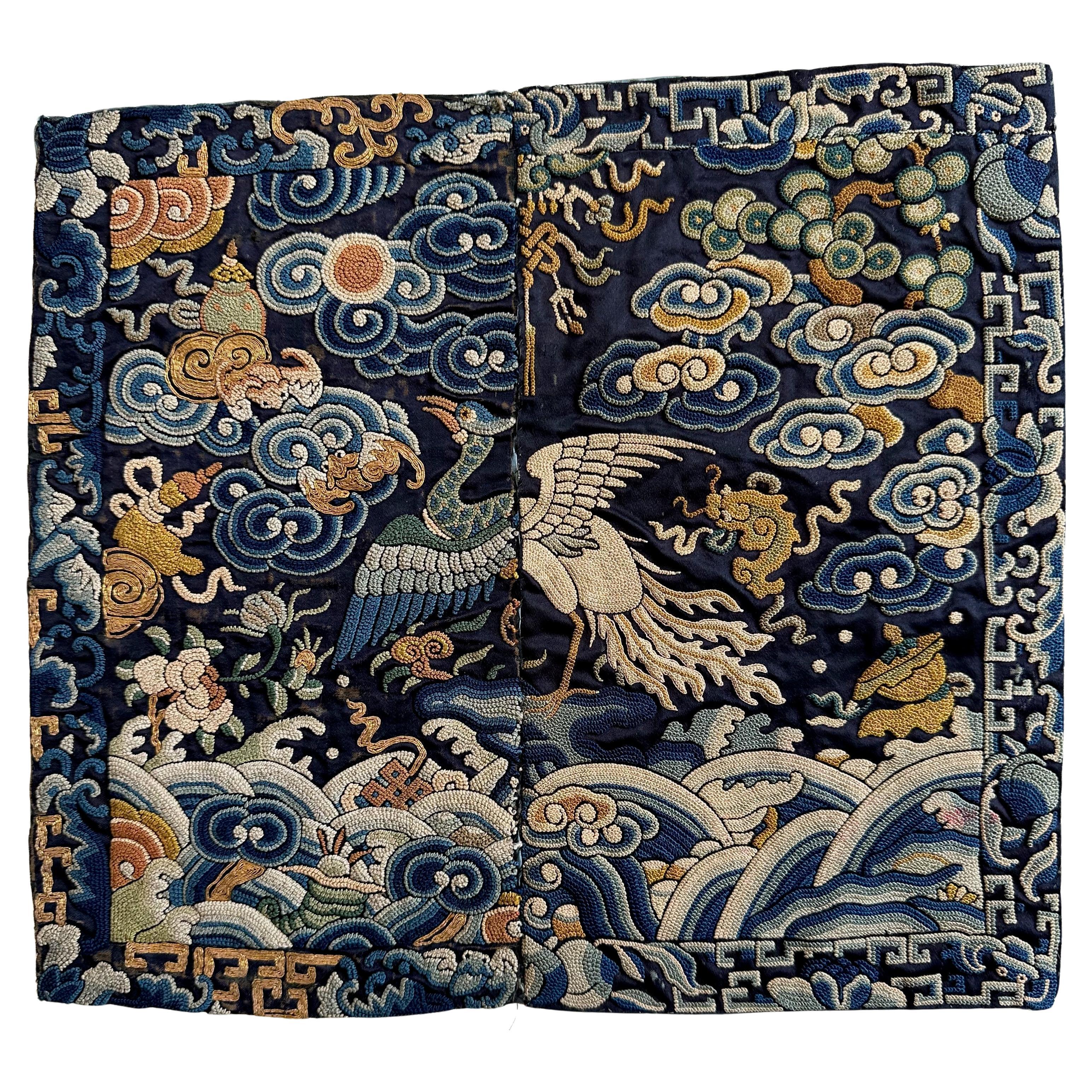 19th Century Civil Rank Badge with Peacock and Pheasant