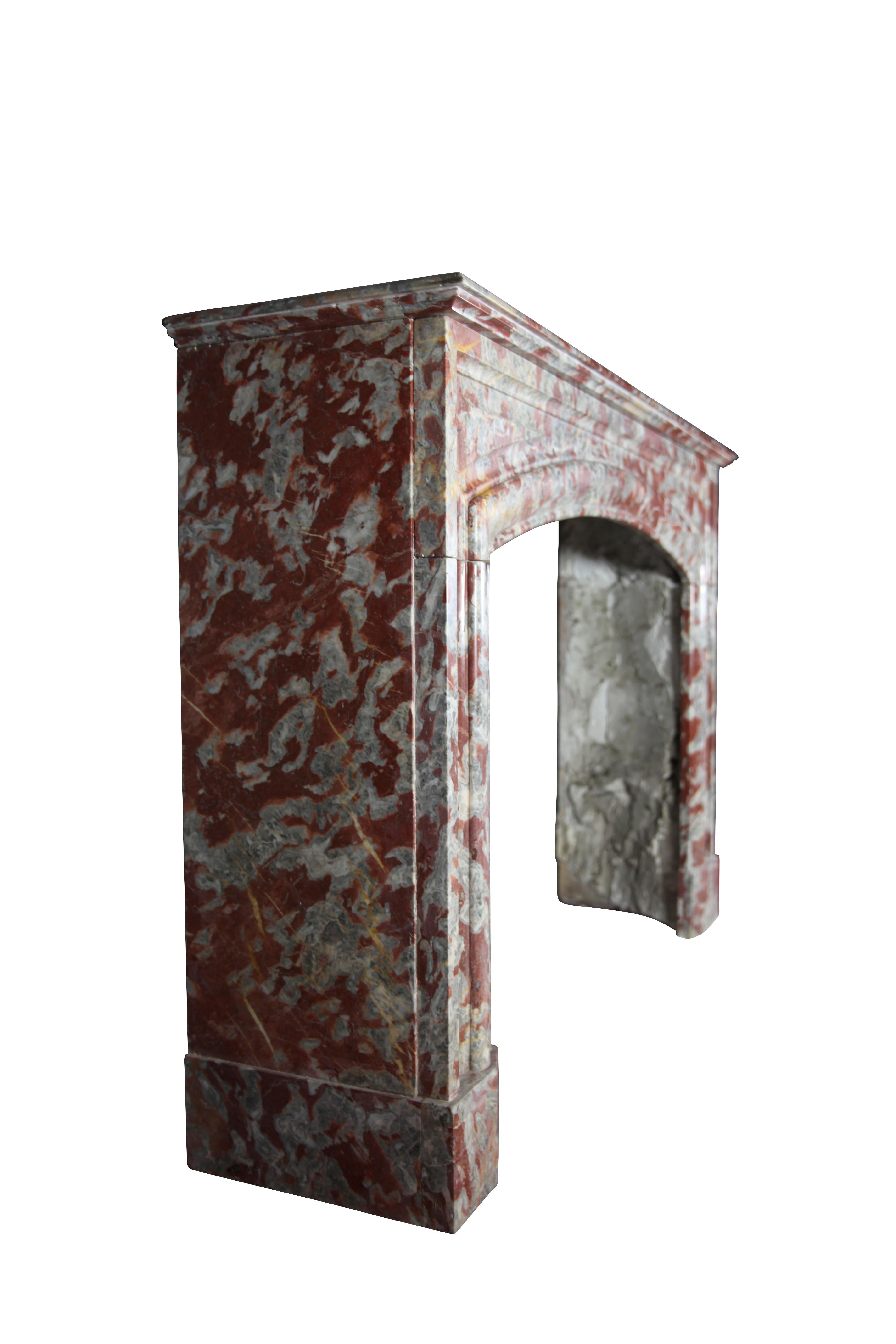19th Century Classic French Marble Antique Fireplace Surround For Sale 2