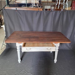 19th Century Classic Rustic Country Style Farmhouse Dining Table or Large Desk