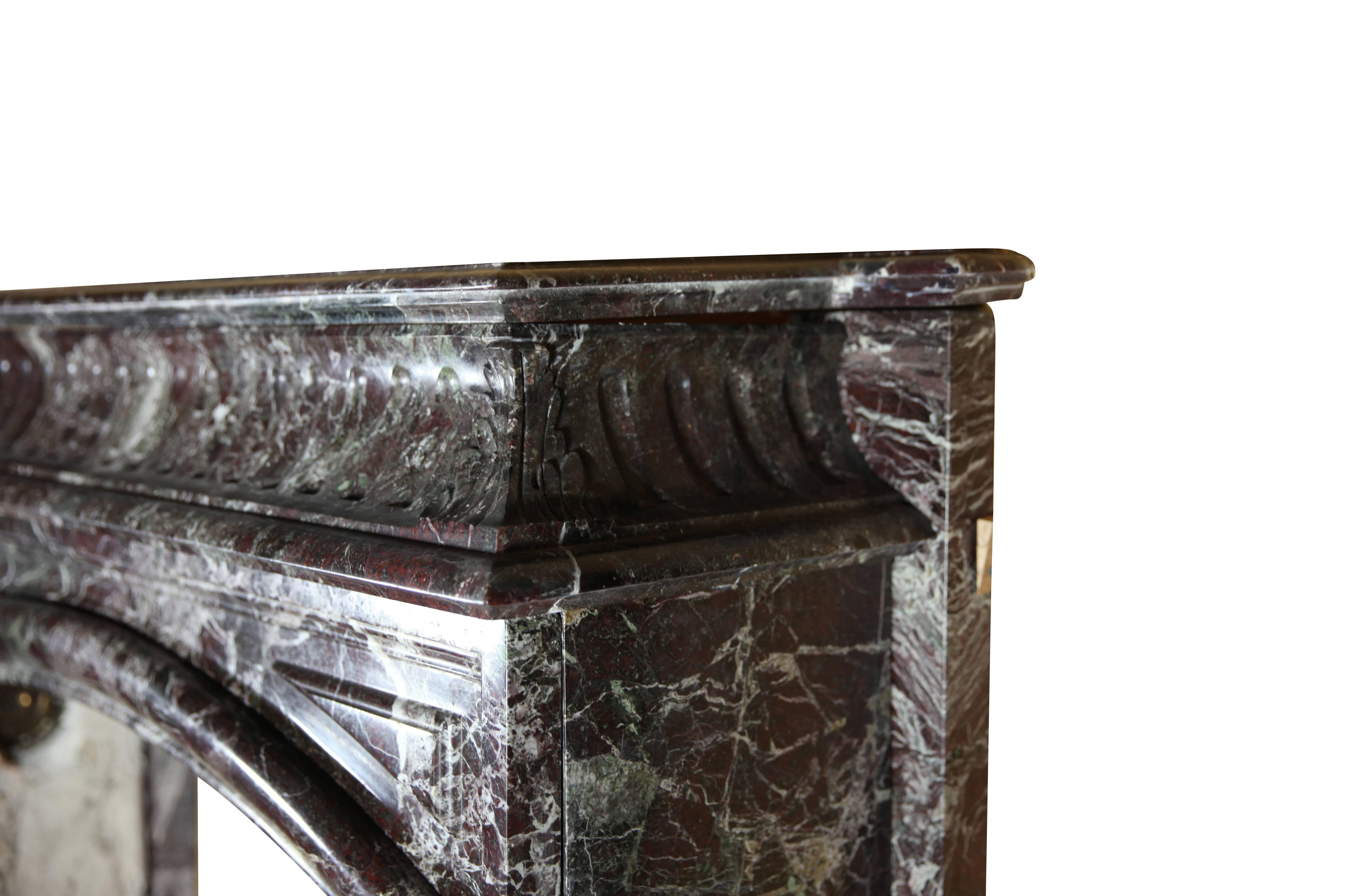 19. Jahrhundert Classic Vintage Grand Marmor Kamin Surround (Louis XIV.) im Angebot
