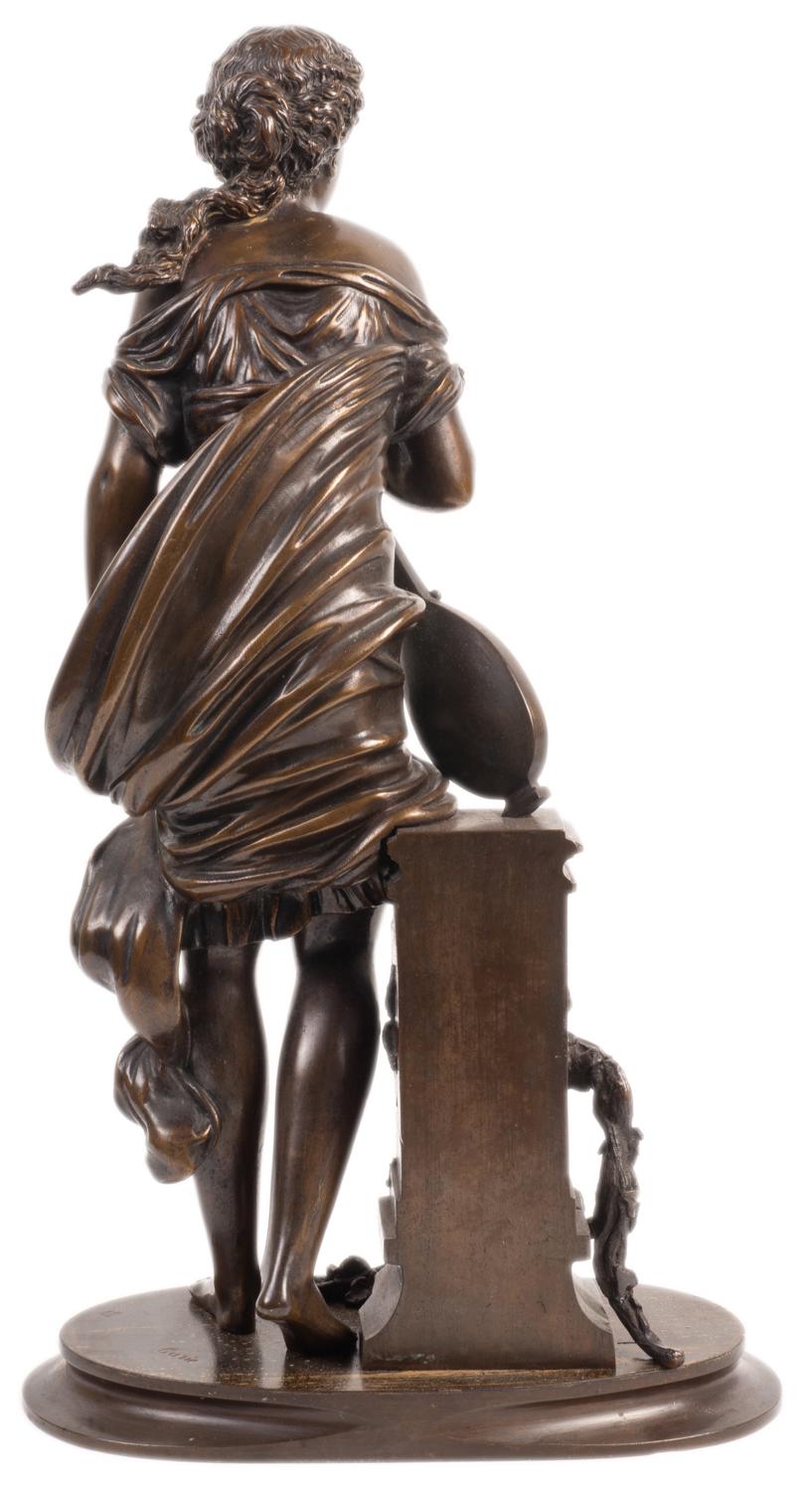 Italian 19th Century Classical Female Statue, Signed Carie