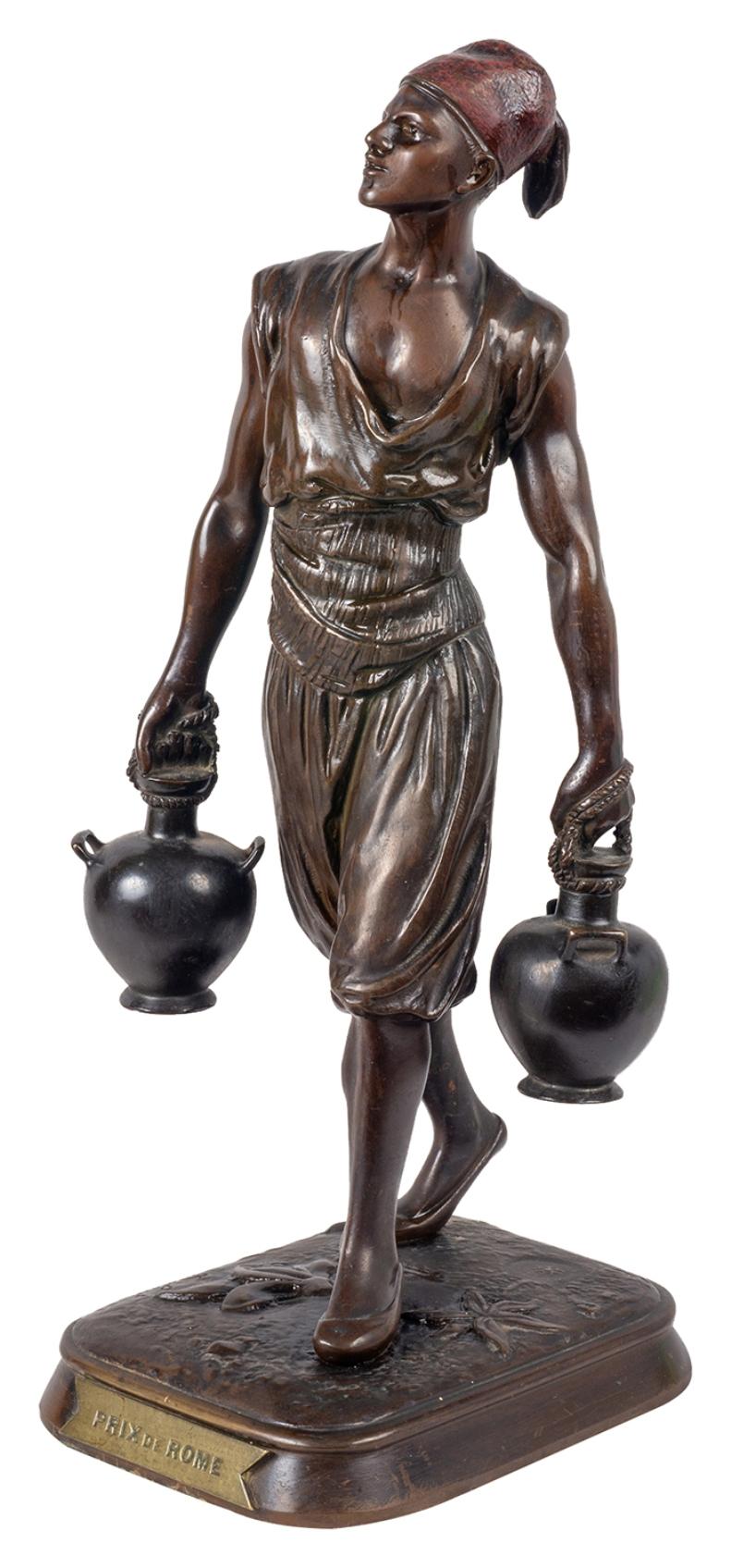 Statues d' Arabes orientalistes classiques en bronze du XIXe siècle en vente 7