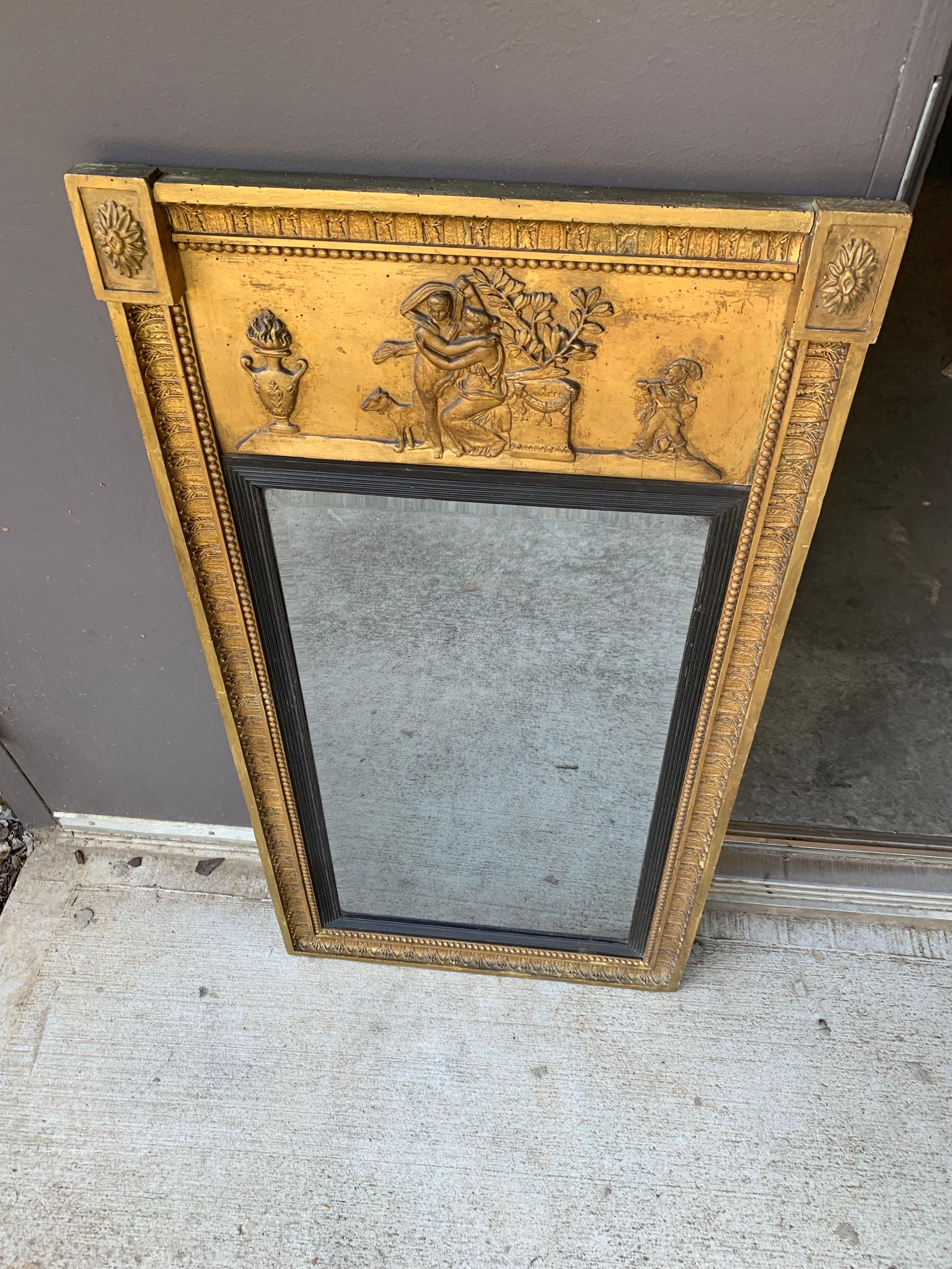 19th Century Classical Regency Style Gilt Mirror For Sale 9