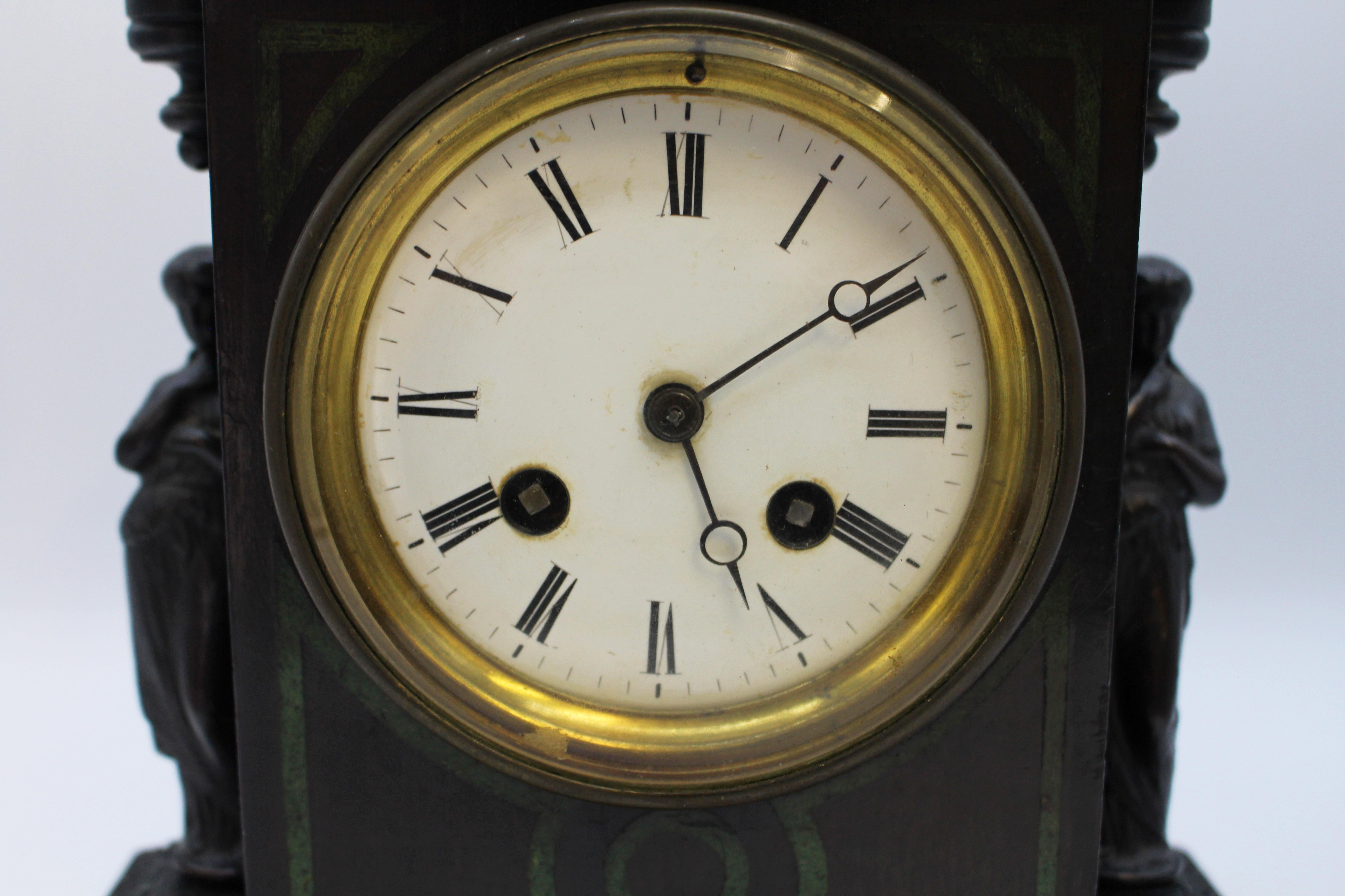 French 19th Century Classical Taste Table Clock For Sale