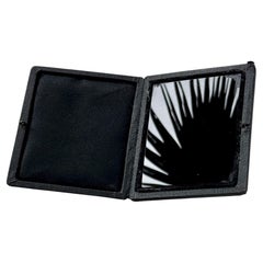 19th Century Claude Lorrain Black Mirror in Leather Case –