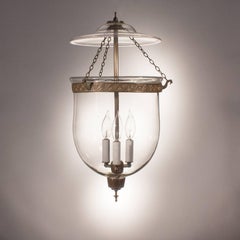 19th Century Clear Glass Bell Jar Lantern