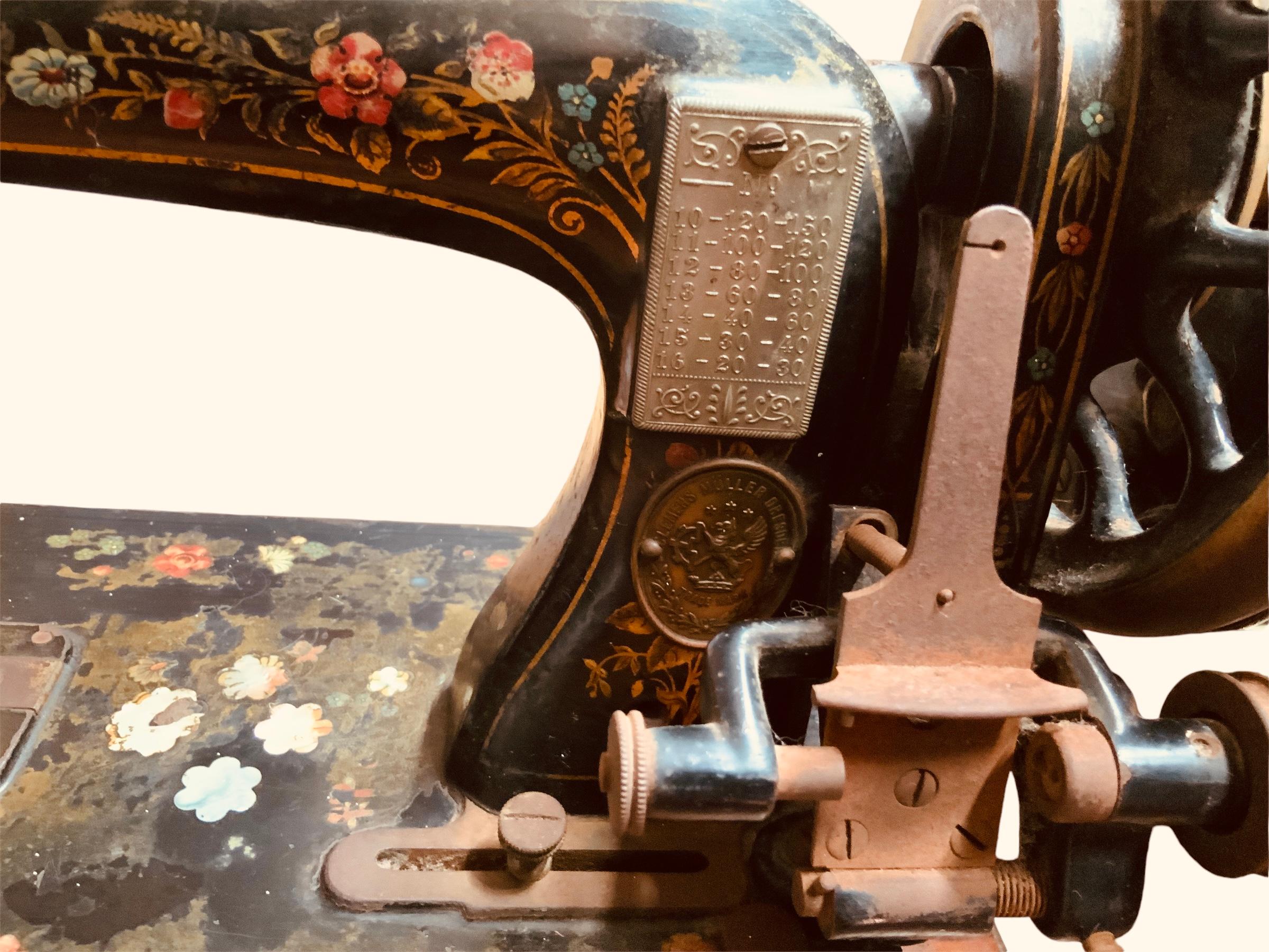 19th Century Clemens Muller Sewing Machine For Sale 3