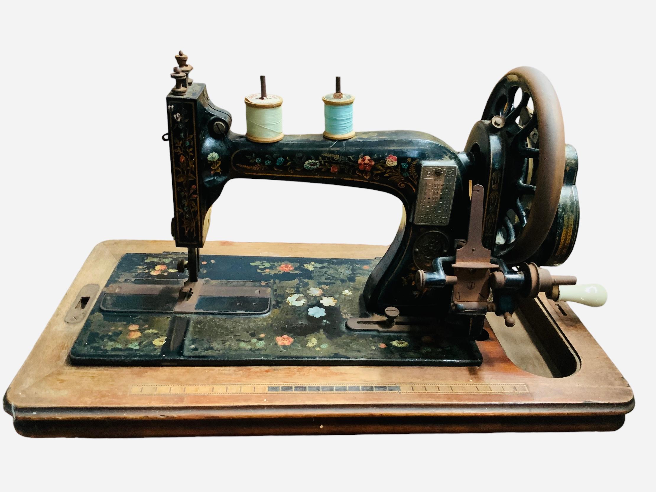 19th Century Clemens Muller Sewing Machine For Sale 4