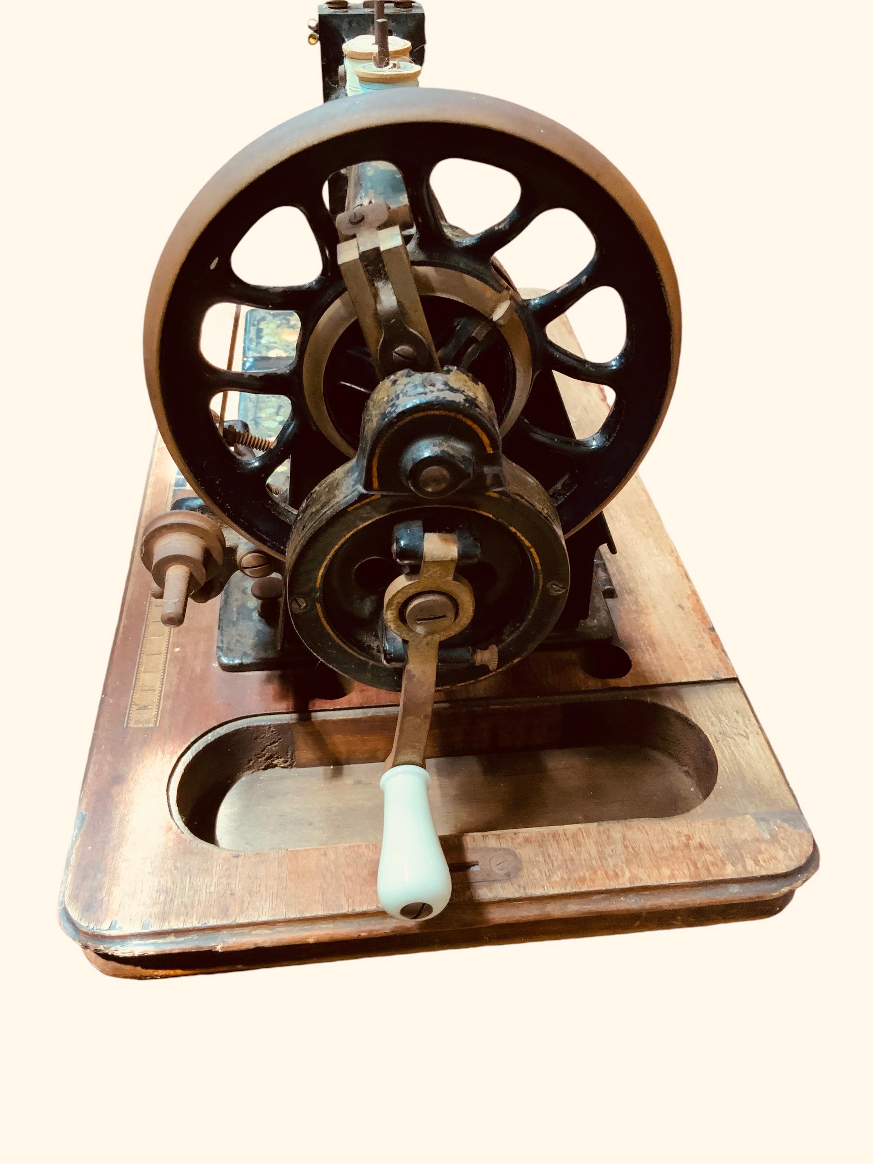 Iron 19th Century Clemens Muller Sewing Machine For Sale