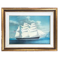 19. Jahrhundert Clipper Schiff Segeln Schiff Marine Kunst, Giclée Druck auf Board