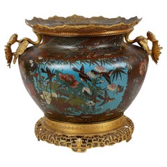 19th Century Cloisonné enamel Jardiniere.