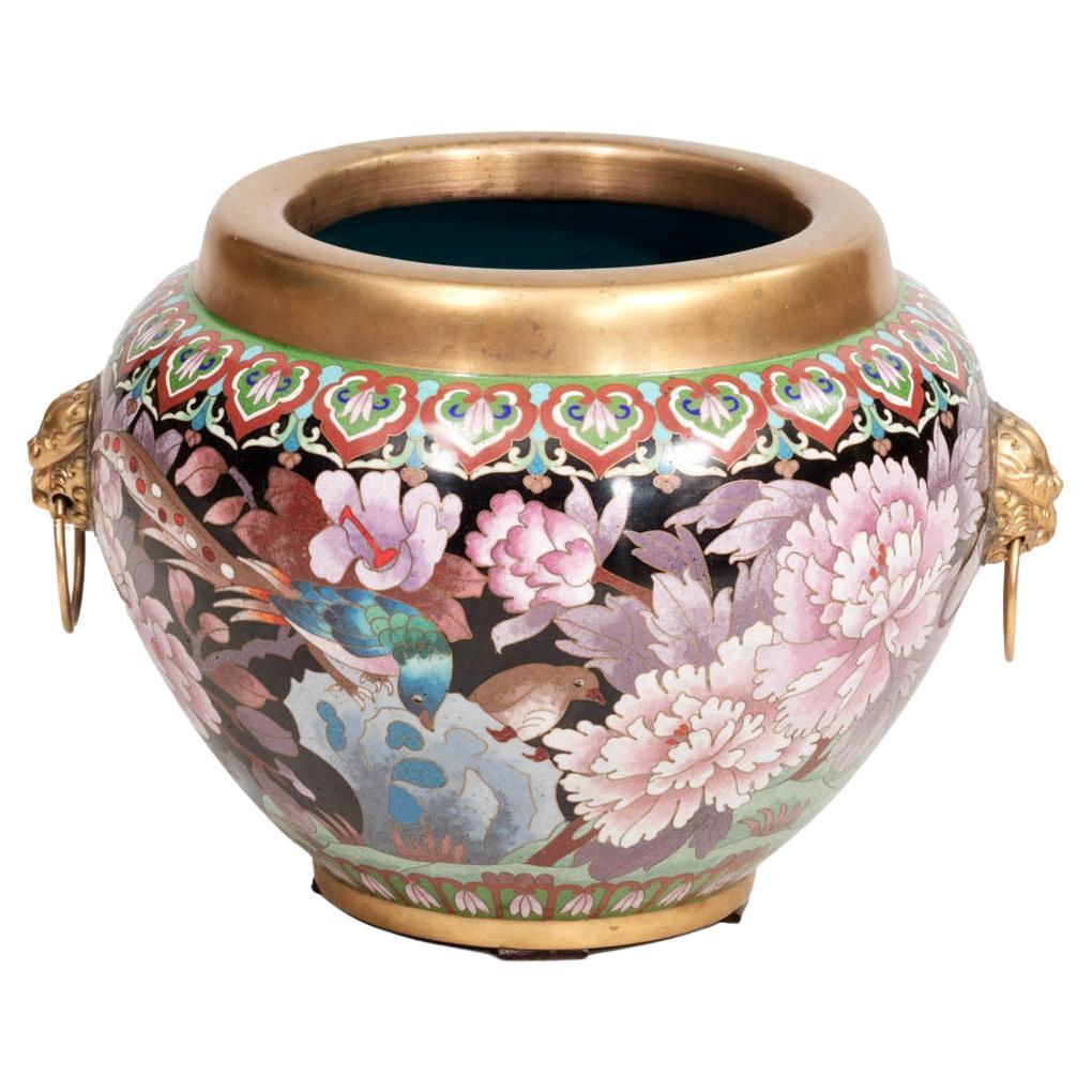 Cloisonné-Vase aus dem 19. im Angebot