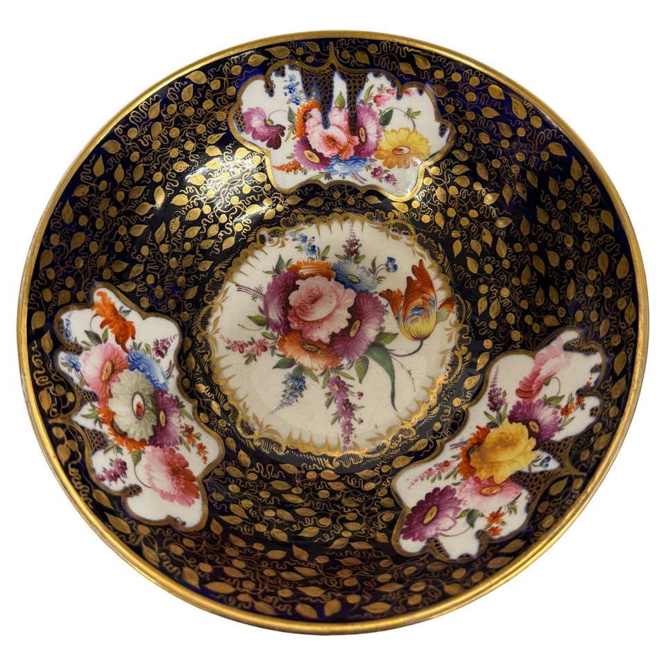 Worcester punch bowl, 'Precipice' pattern, 1765 For Sale at 1stDibs