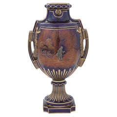 19th Century Cobalt & Gilt Porcelain Decorative Vase