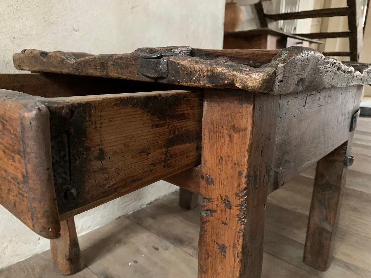 Hand-Crafted 19th Century Cobblers Table Sidetable For Sale