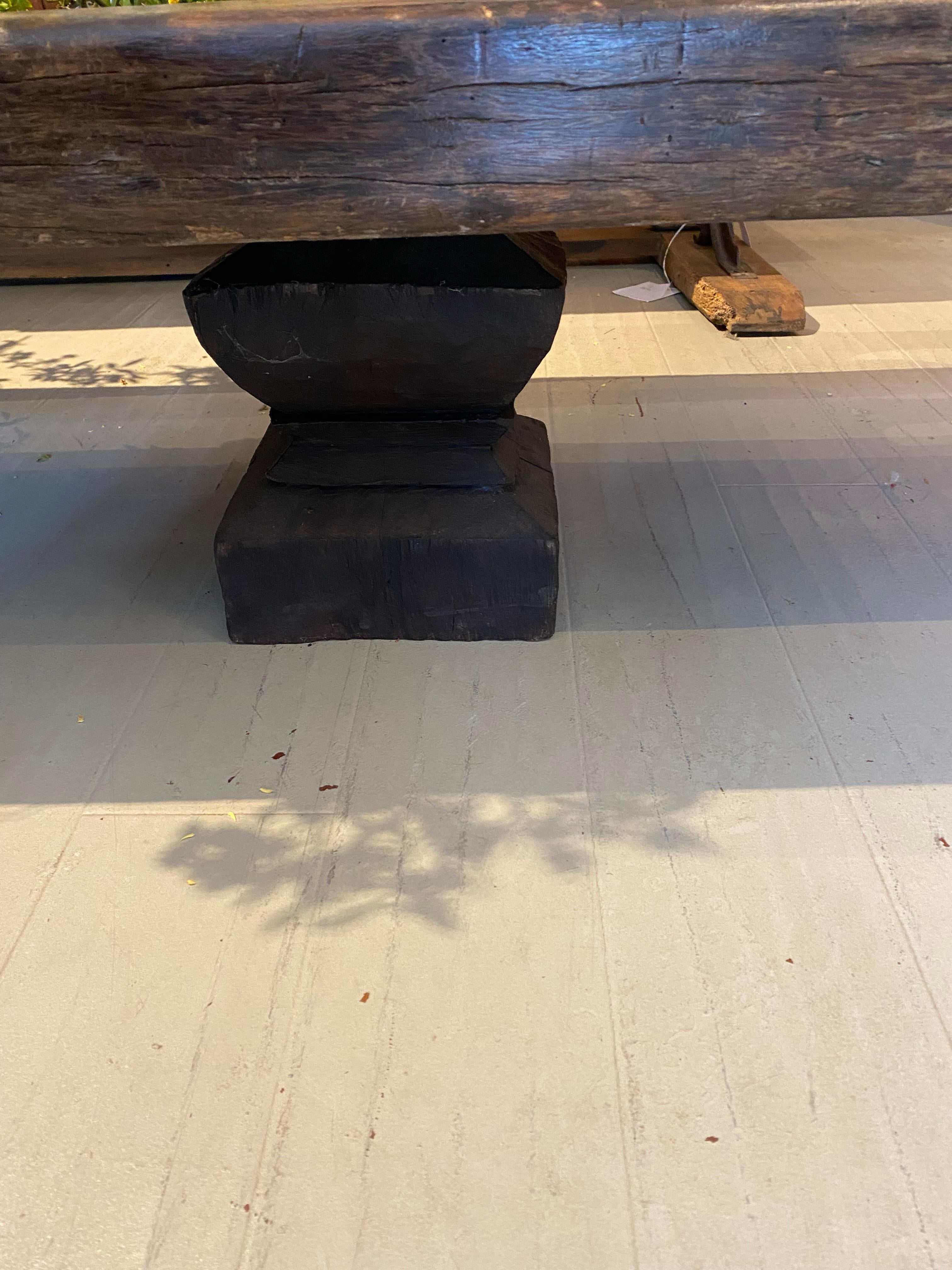Indian 19th Century Coffee Table Made with a Massage Table For Sale