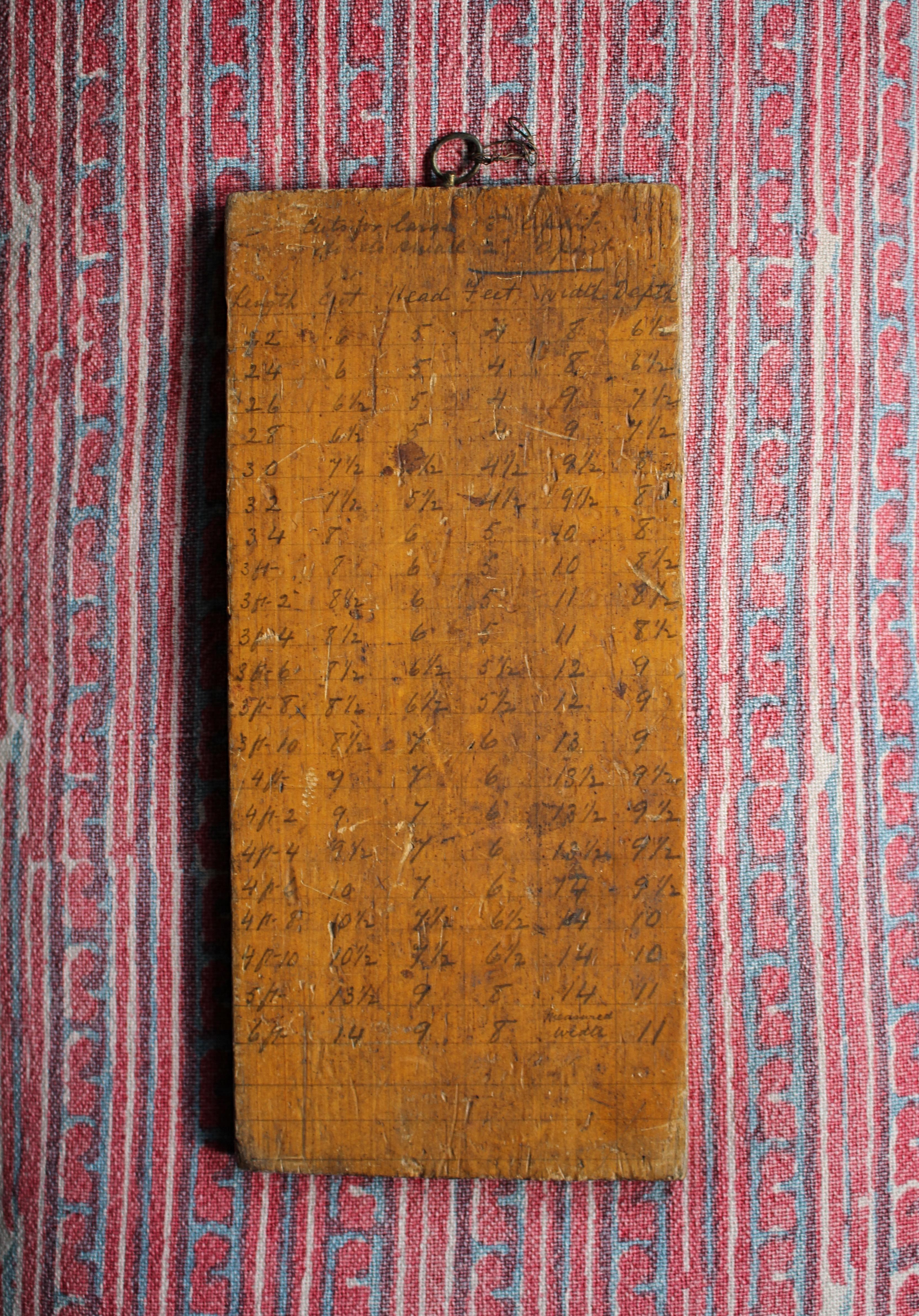 Inglese Bara del 19° secolo - Tavola di dimensionamento dei becchini Curio Macabro in vendita