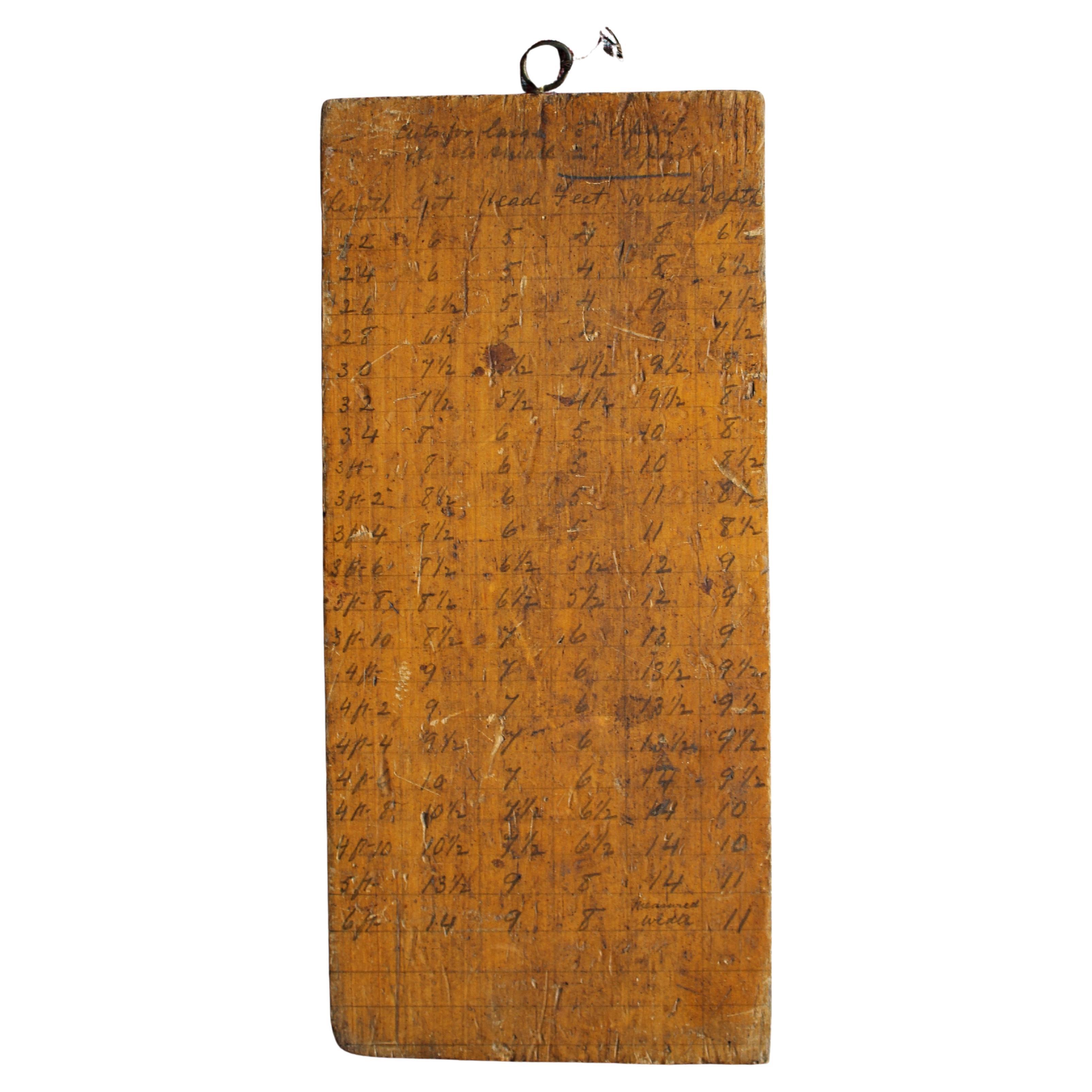 Bara del 19° secolo - Tavola di dimensionamento dei becchini Curio Macabro in vendita