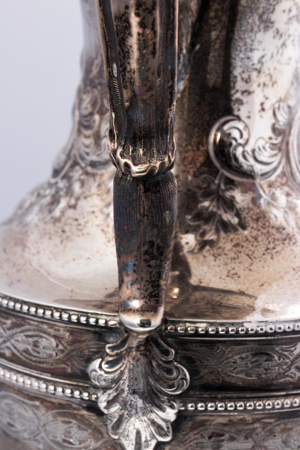 19th Century Coin Silver Pitcher 8