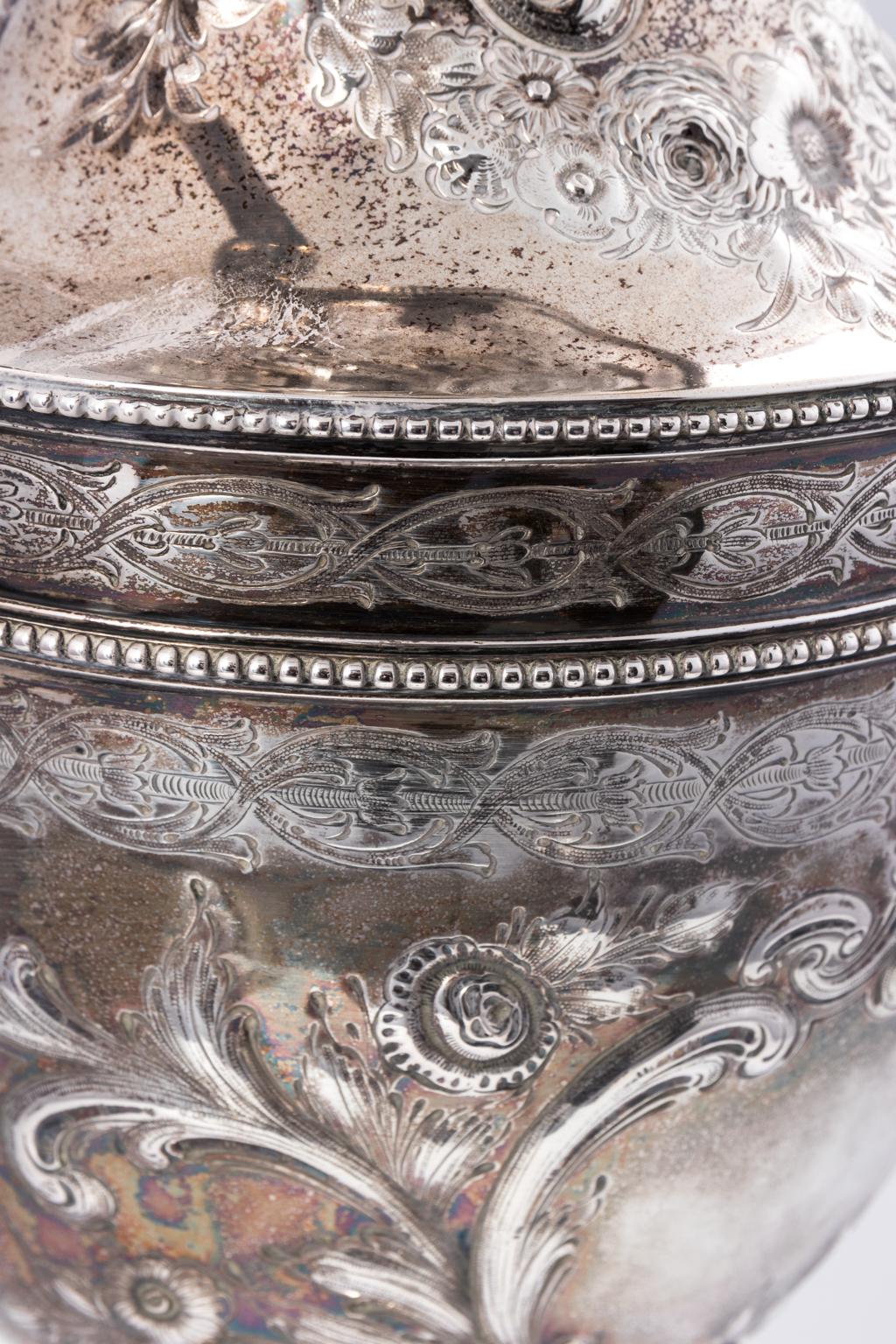 19th Century Coin Silver Pitcher 9