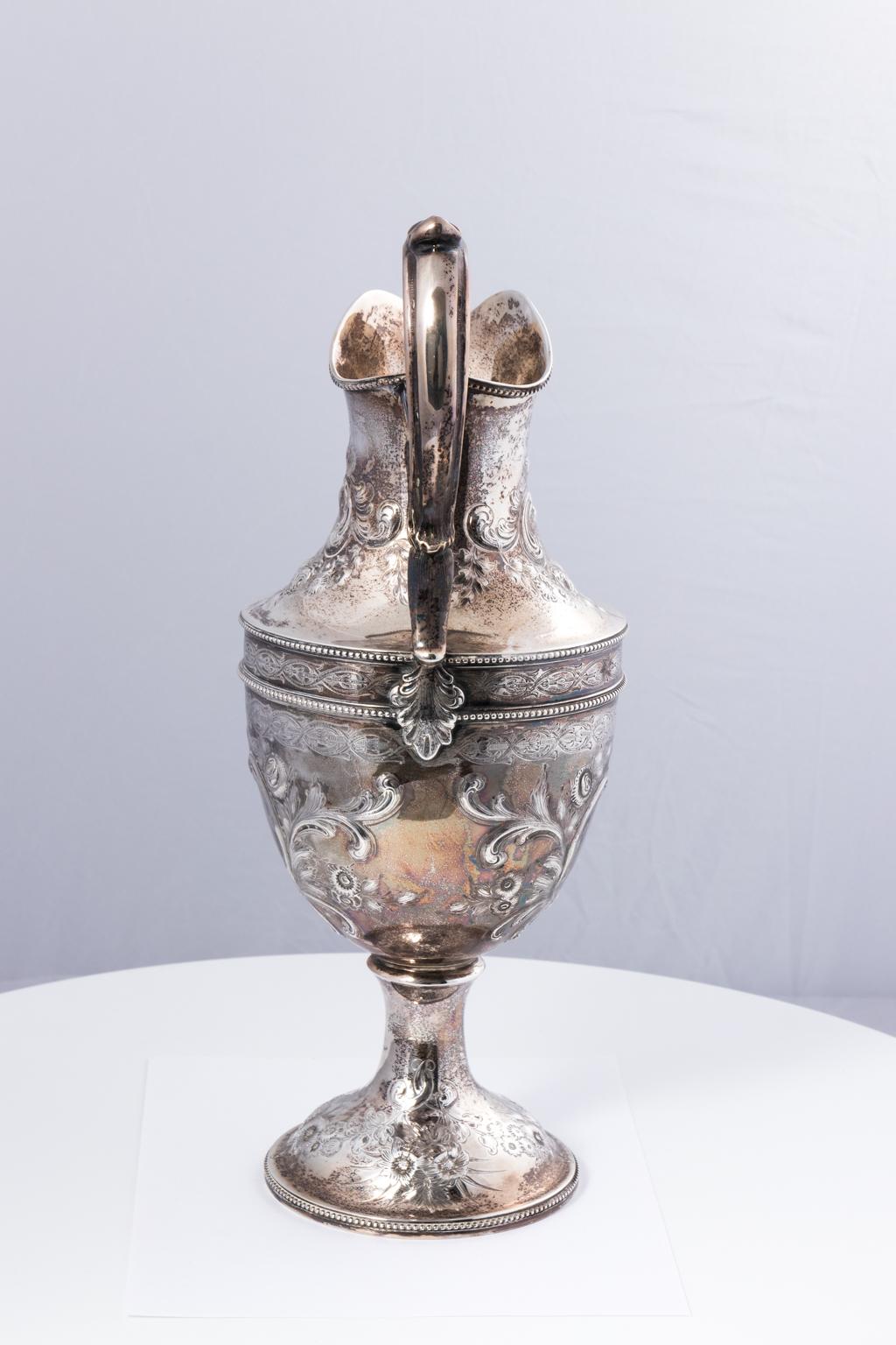 19th Century Coin Silver Pitcher 2