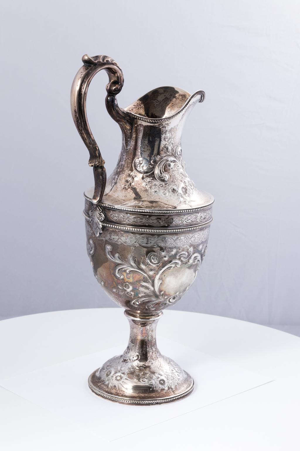 19th Century Coin Silver Pitcher 3