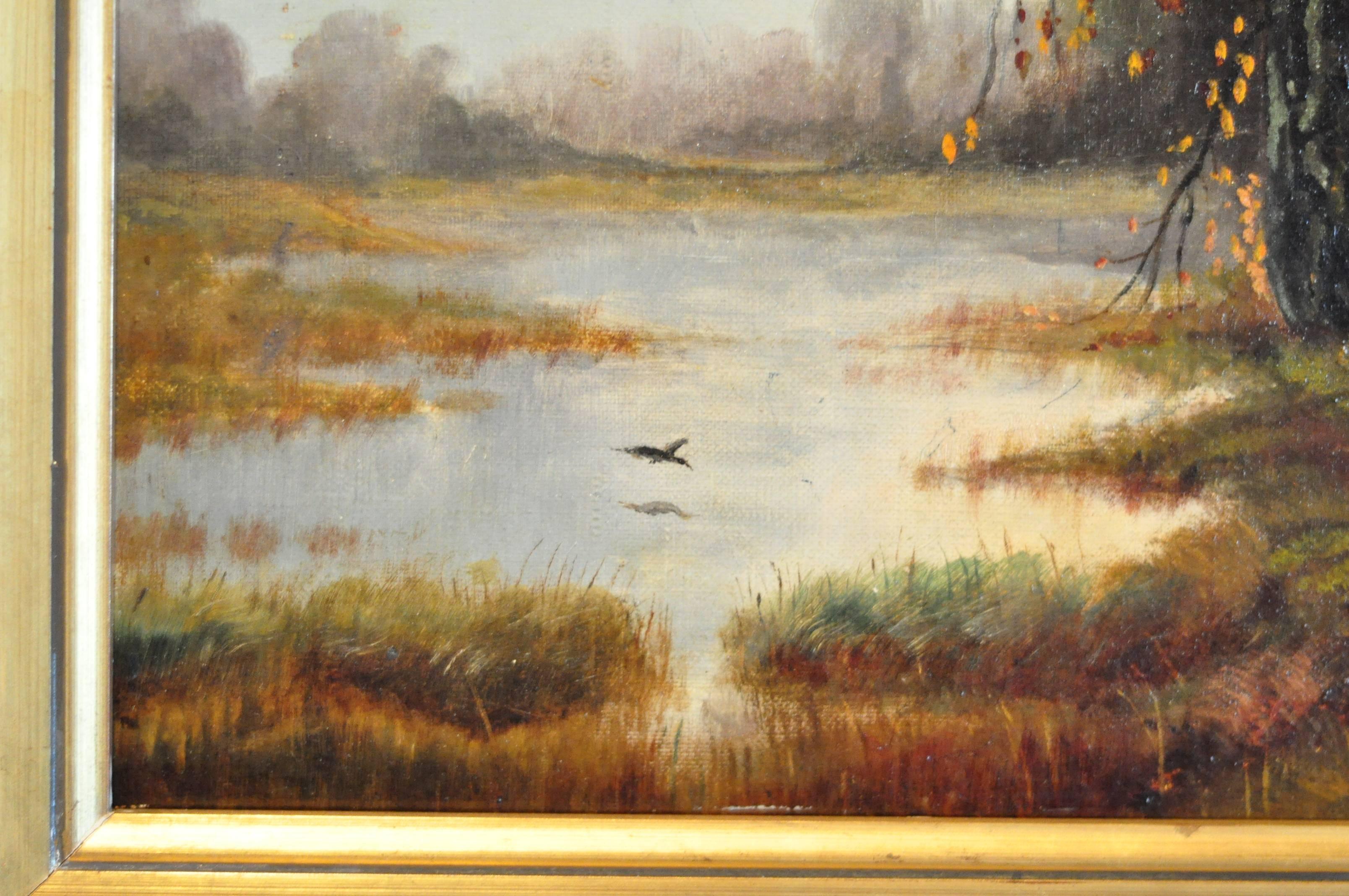 19th Century École Française Oil on Canvas, 