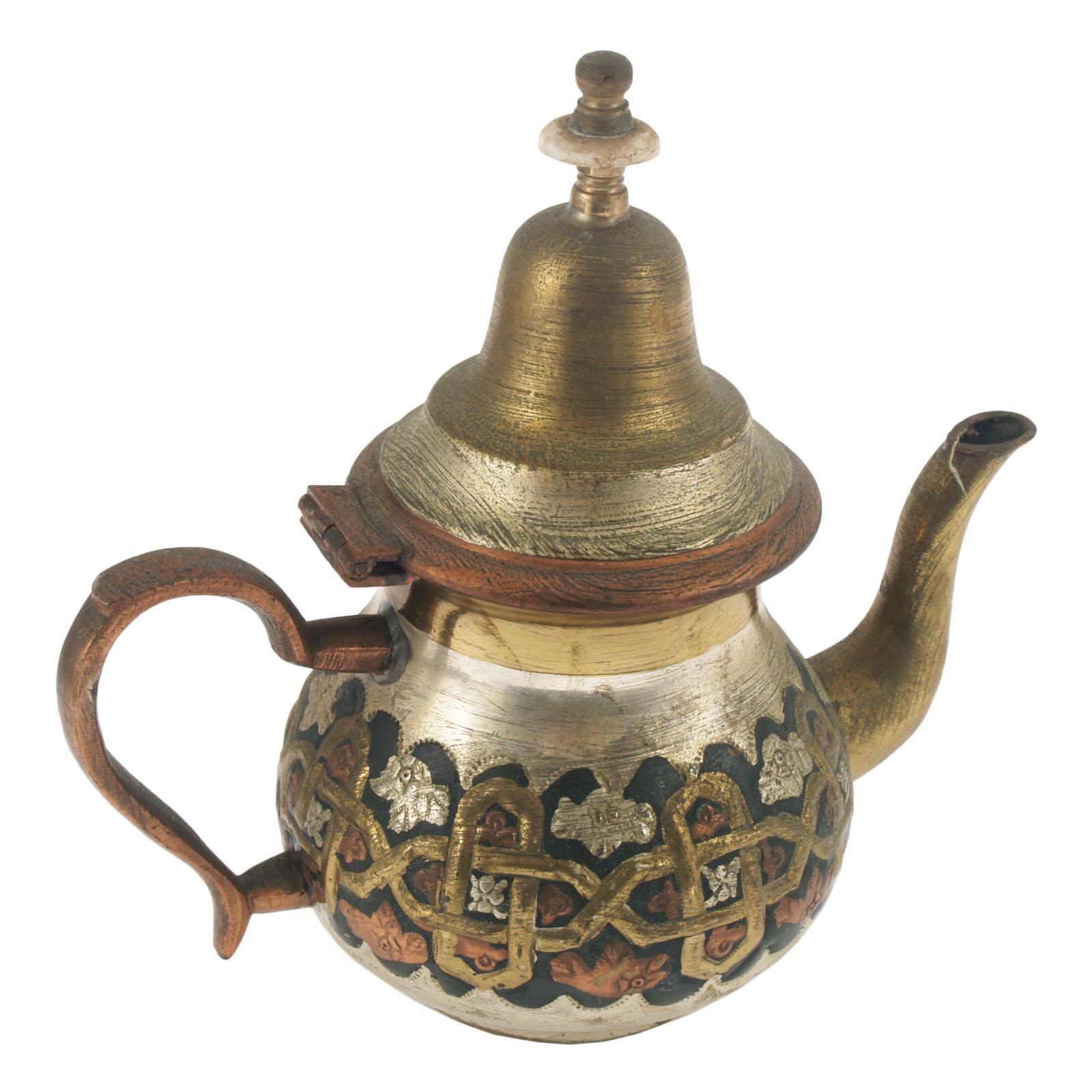 Copper 19th Century Collection Antique Arabian Tea Pots Market 