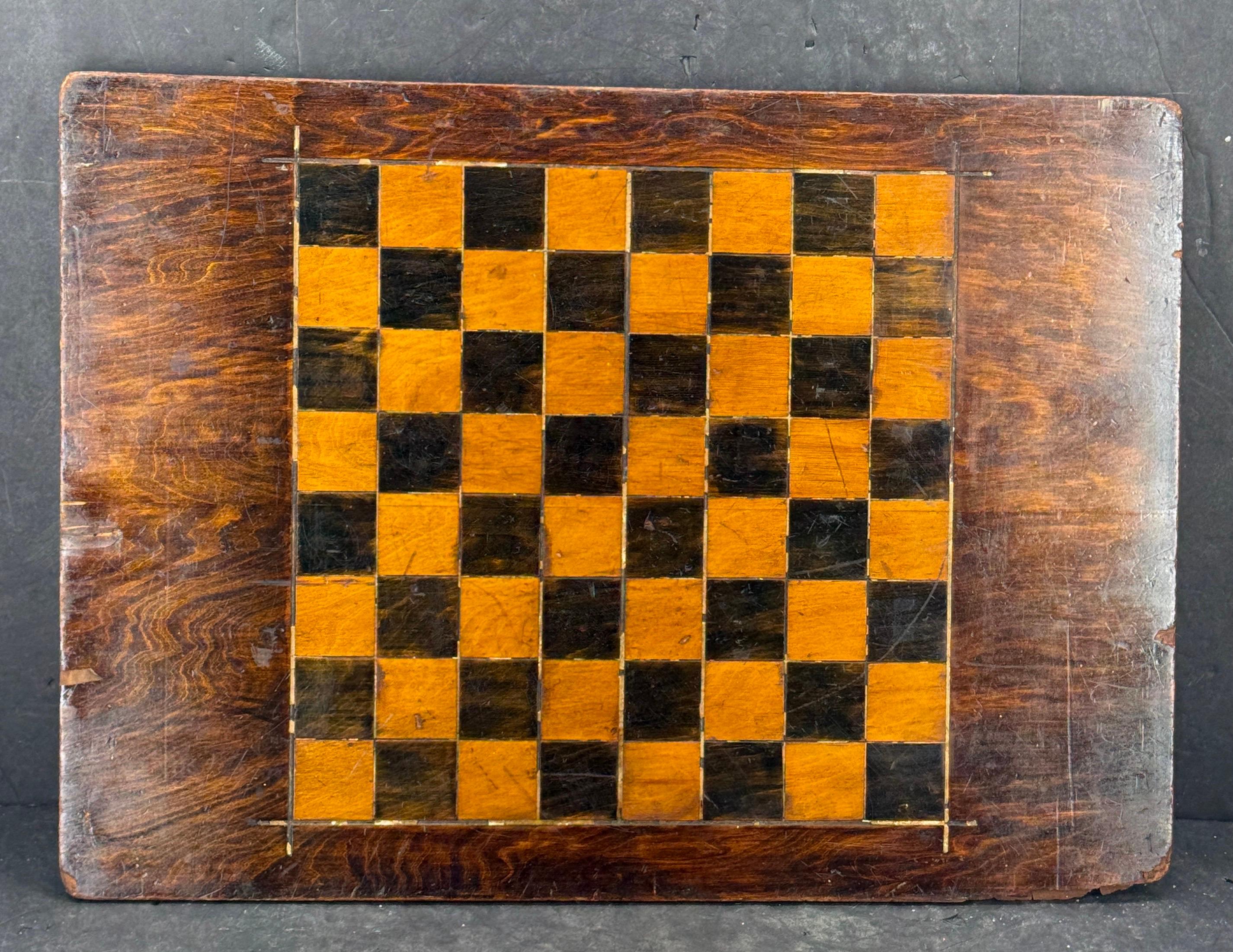 19. Jahrhundert Collection Checker Parcheesi Holz Spielbretter im Angebot 8