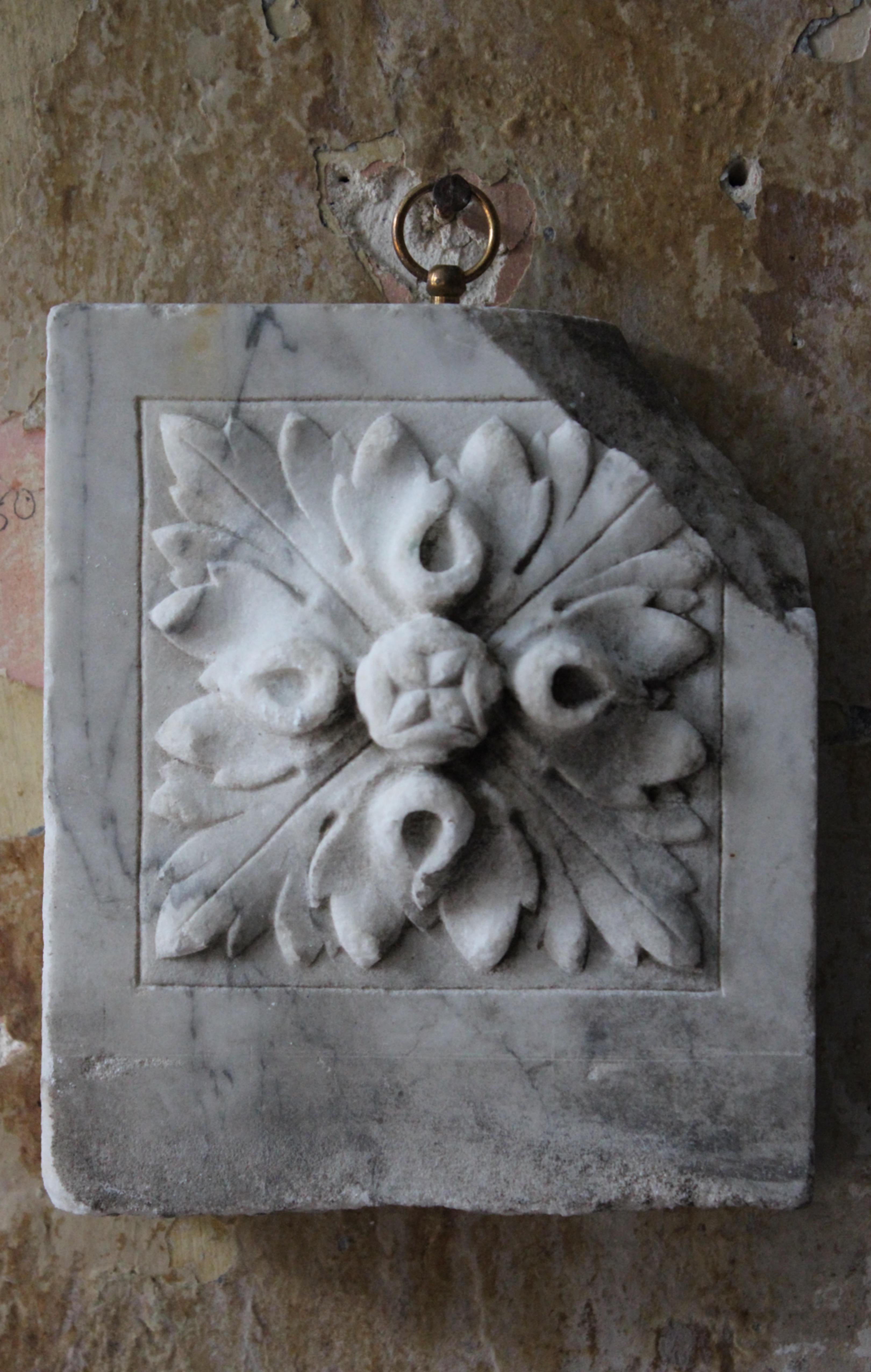 English 19th Century Collection of Carved Marble Architectural Elements Country House For Sale