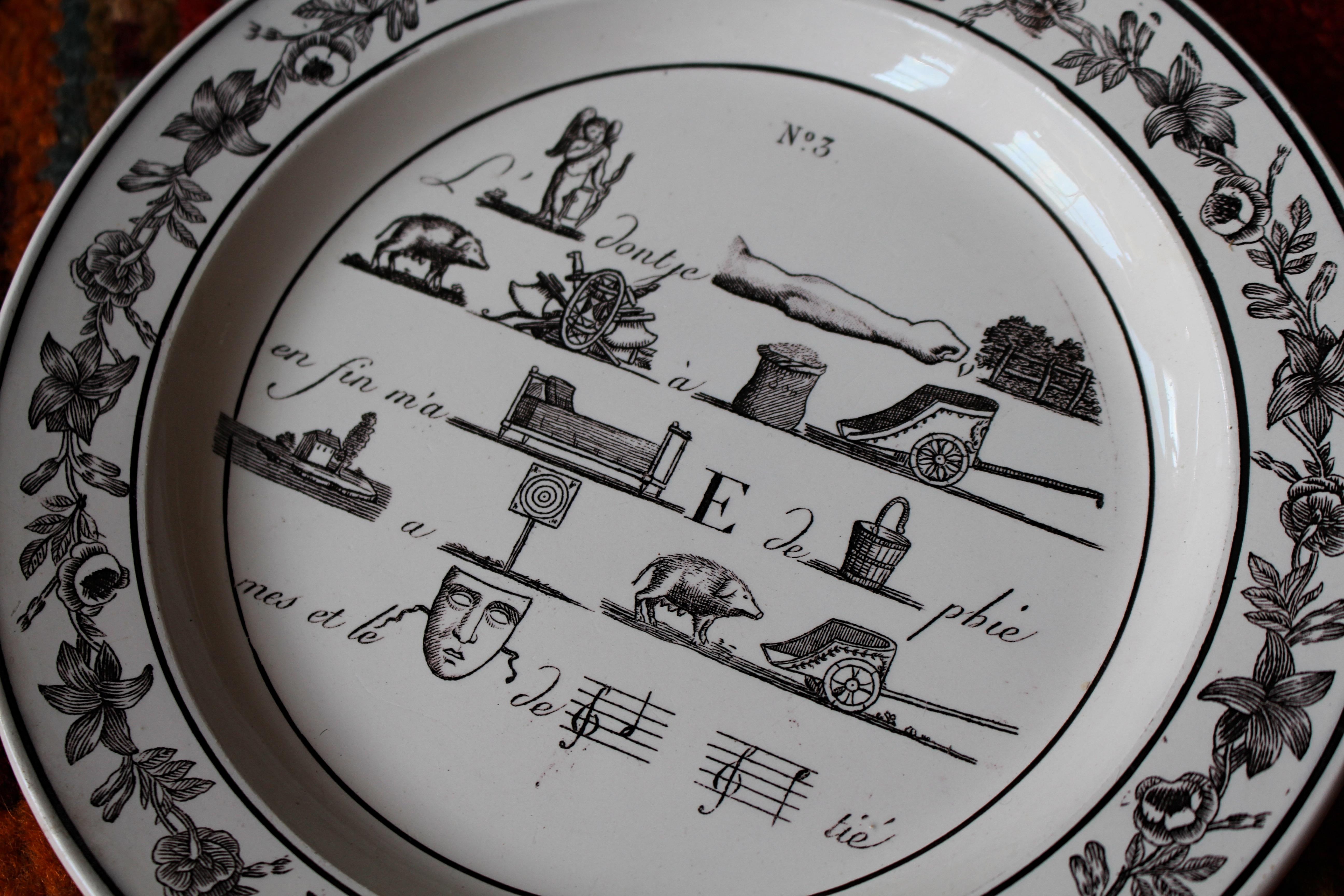 Collezione del XIX secolo di cinque tavole da gioco a enigma francesi Rebus in vendita 5