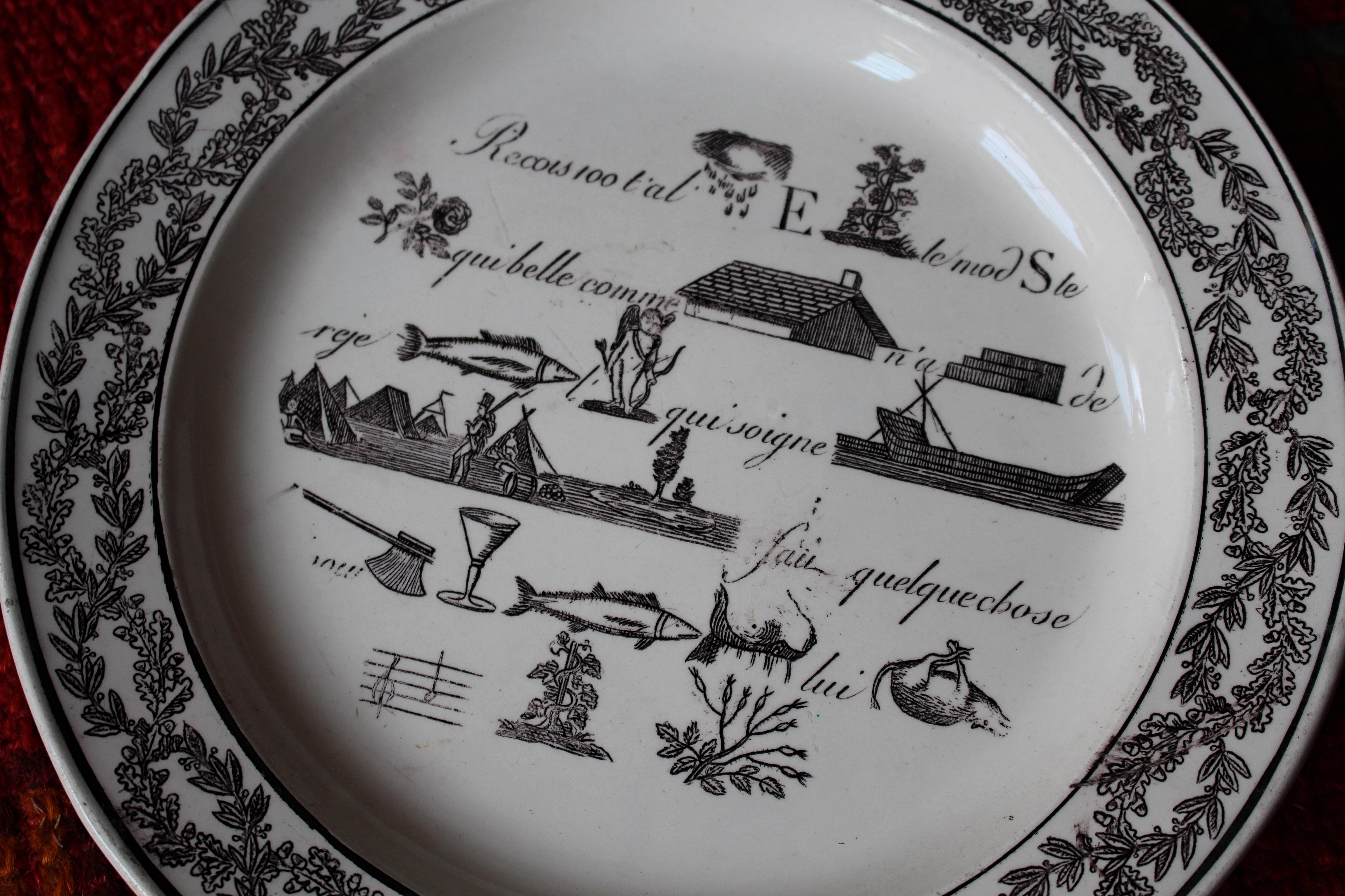 Collezione del XIX secolo di cinque tavole da gioco a enigma francesi Rebus in vendita 8