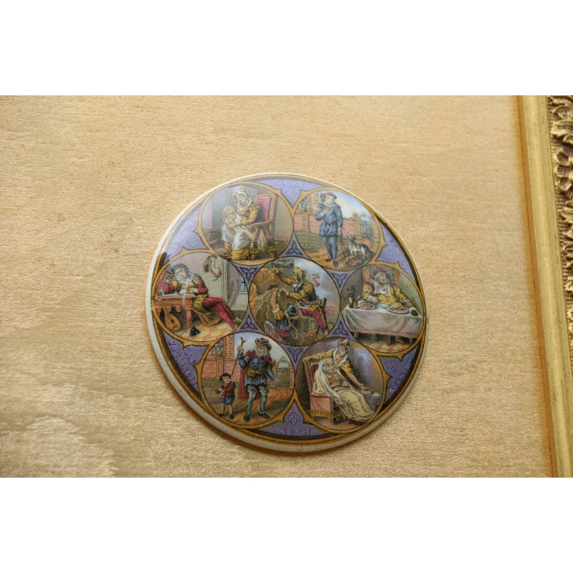 19th Century Collection of Framed Victorian Prattware Pot Lids, circa 1880 For Sale 10