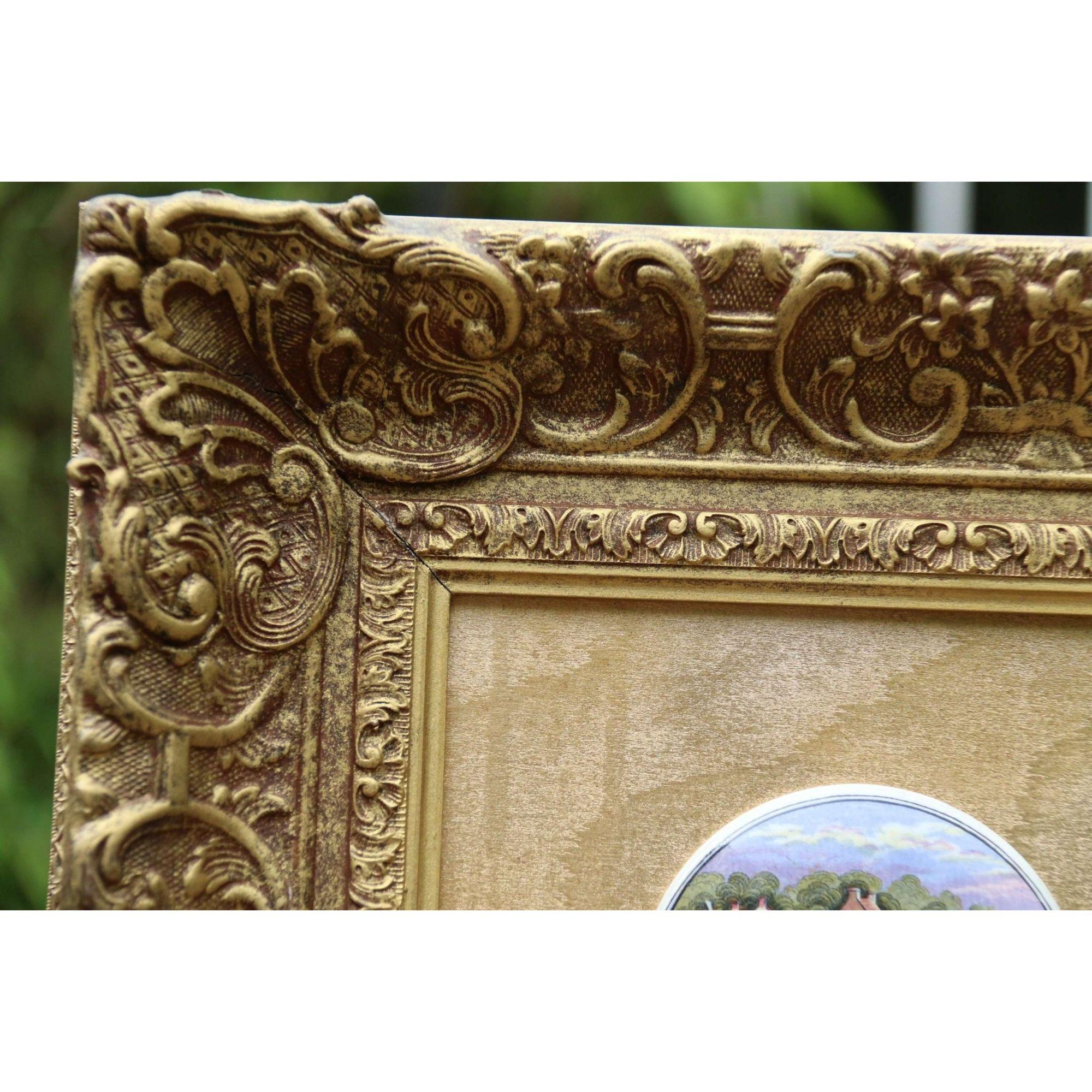 19th Century Collection of Framed Victorian Prattware Pot Lids, circa 1880 For Sale 4
