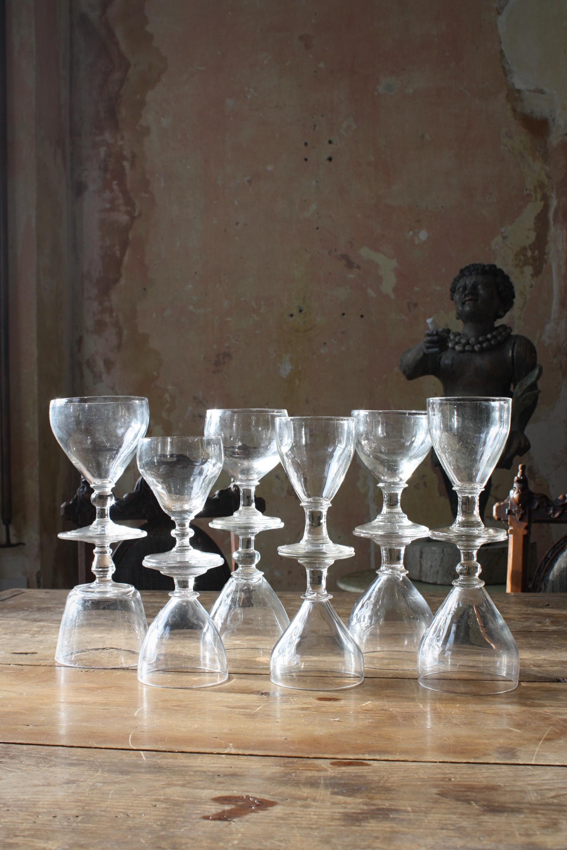 19th Century Collection of Georgian Rummers & Labeled Cut Glass Decanters  For Sale 7