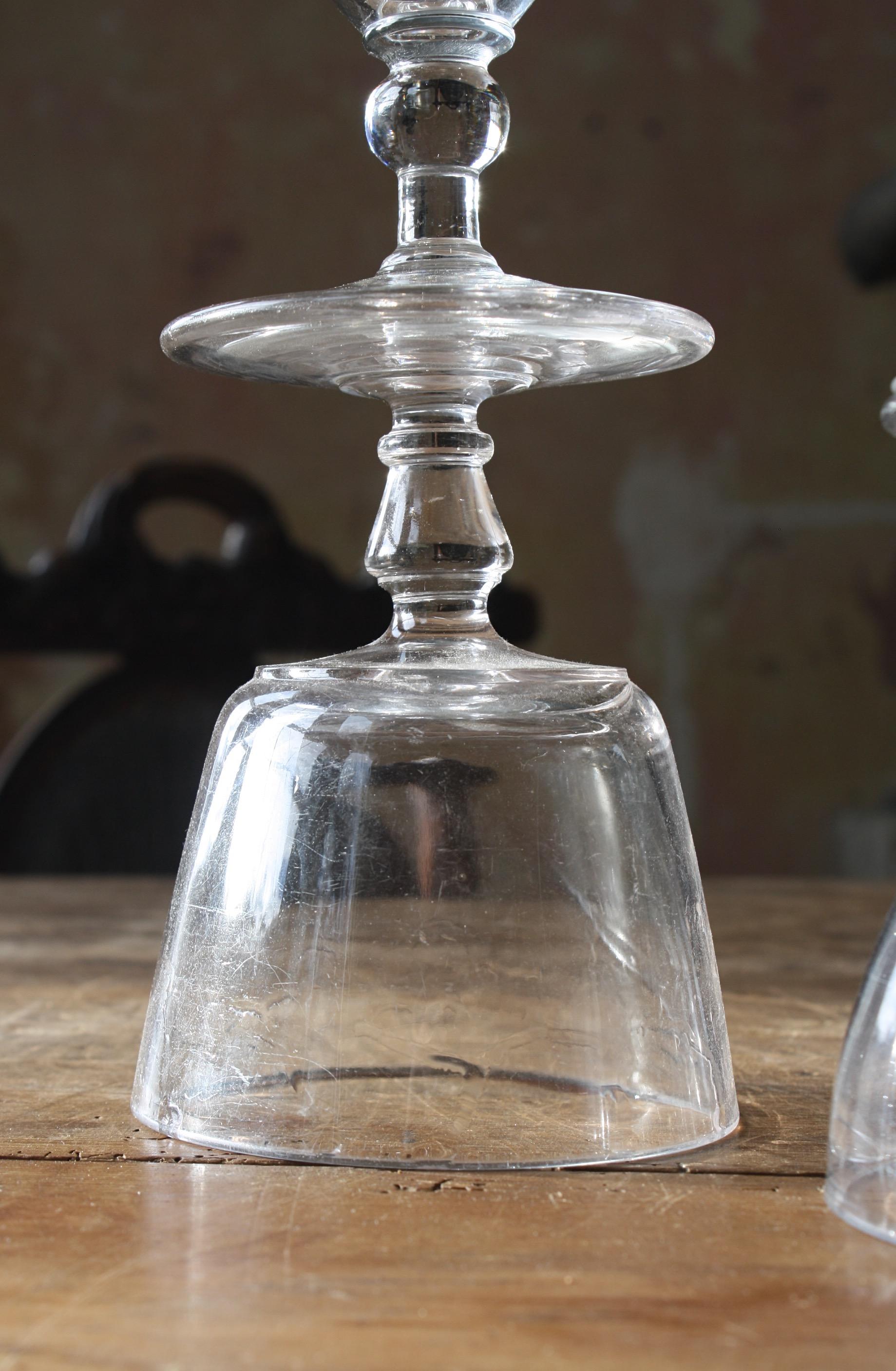 19th Century Collection of Georgian Rummers & Labeled Cut Glass Decanters  For Sale 9