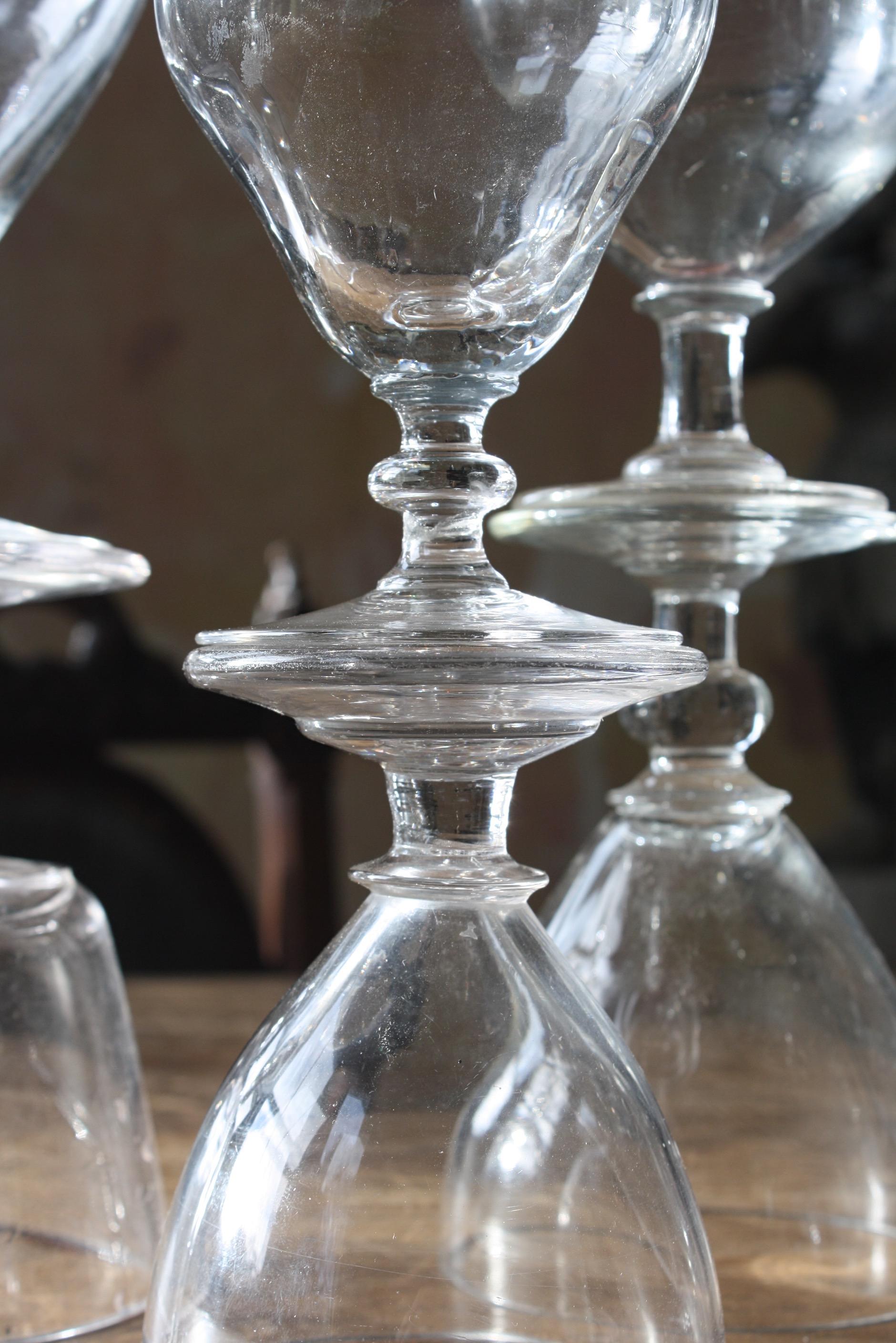 19th Century Collection of Georgian Rummers & Labeled Cut Glass Decanters  For Sale 10